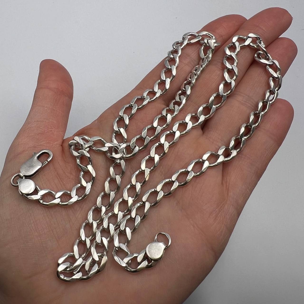 Sterling Silver × Vintage Vintage Sterling Silver 925 Chain Necklace Signed 35.5g Size ONE SIZE - 2 Thumbnail