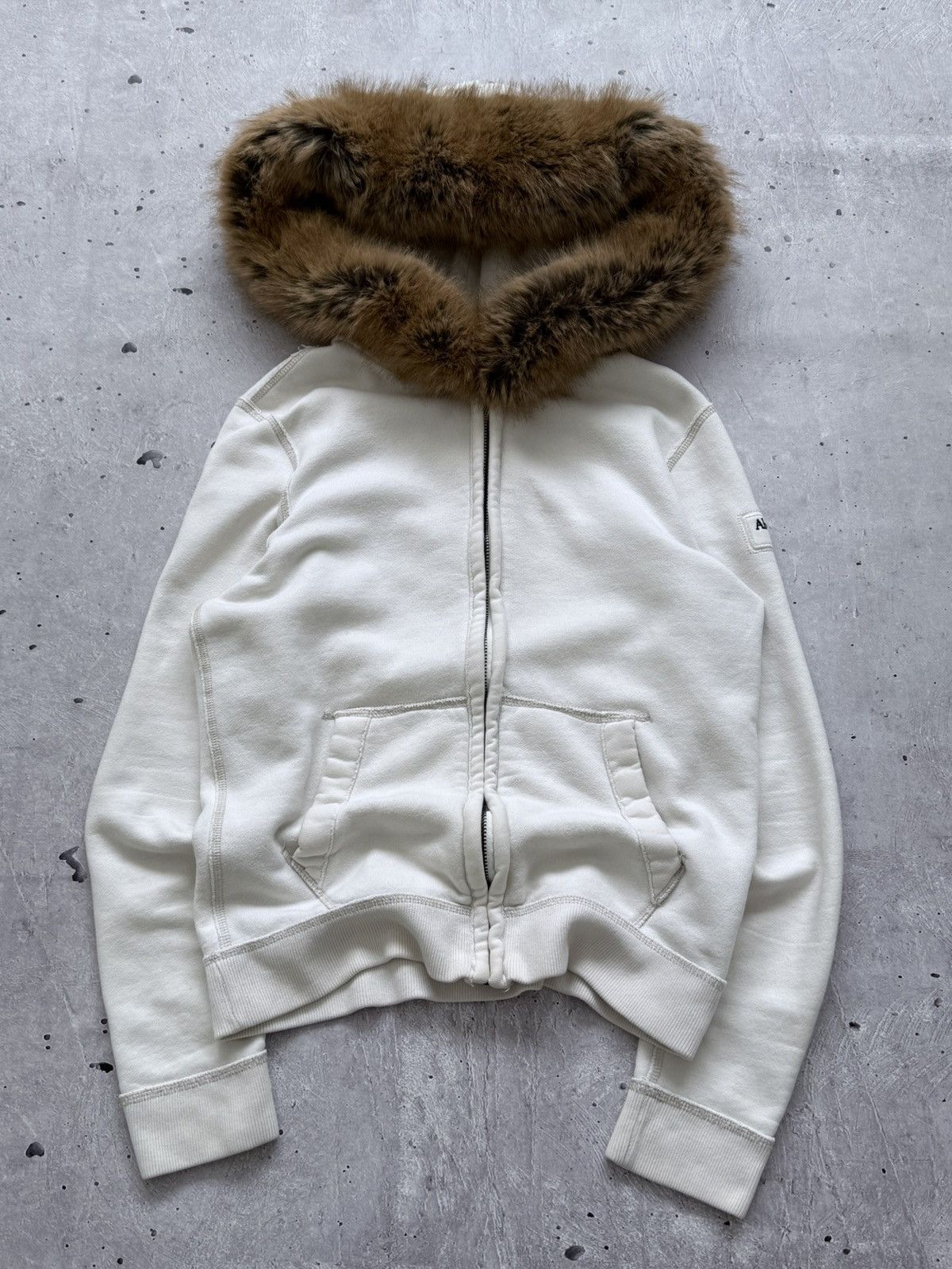 Abercrombie & Fitch Avant Garde Abercrombie & Fitch Fur Hood Zip Hoodie 00s Size US M / EU 48-50 / 2 - 1 Thumbnail