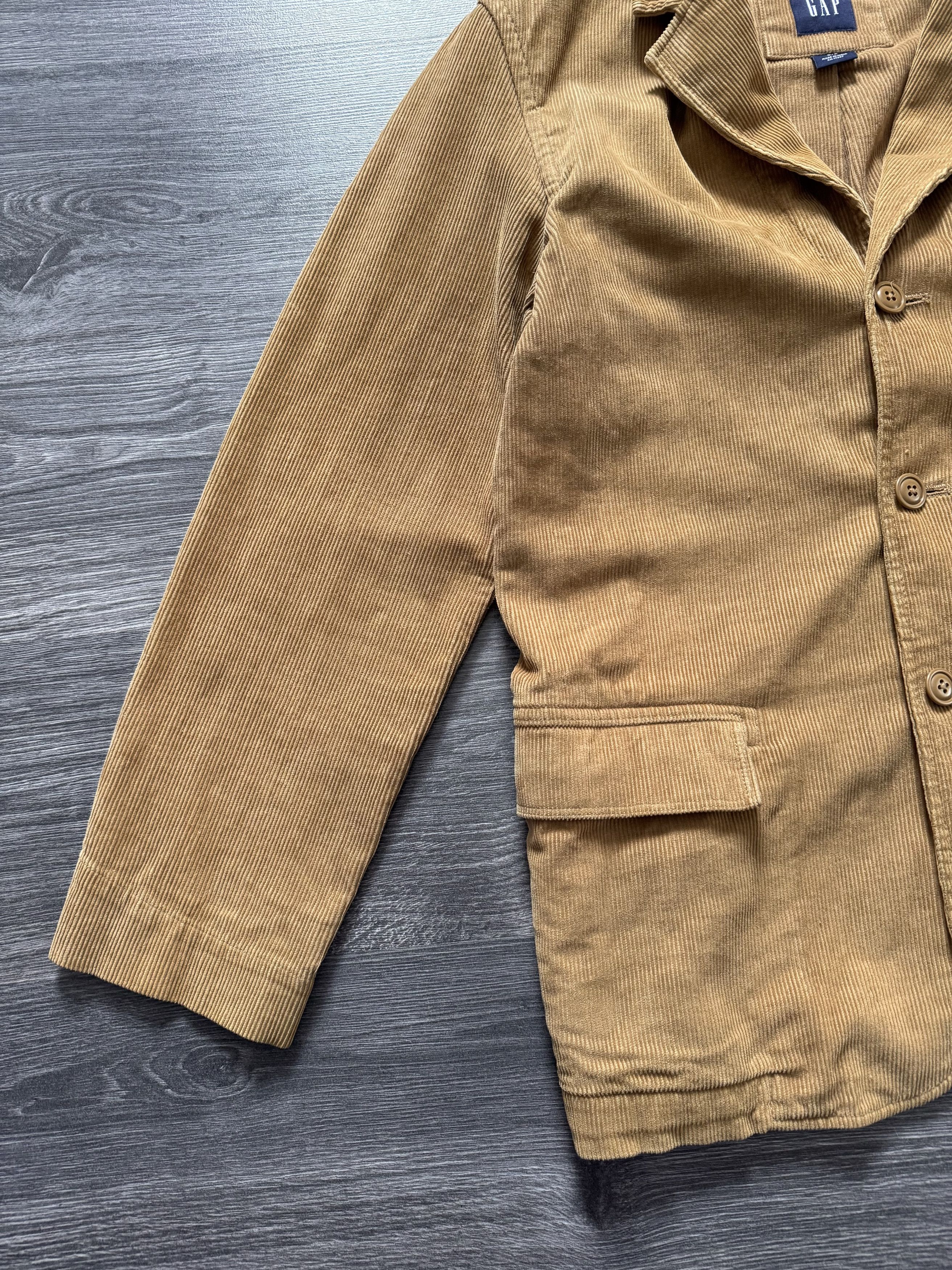 Gap Vintage Gap Button Jacket Corduroy Beige Blazer Coat Size US S / EU 44-46 / 1 - 6 Thumbnail