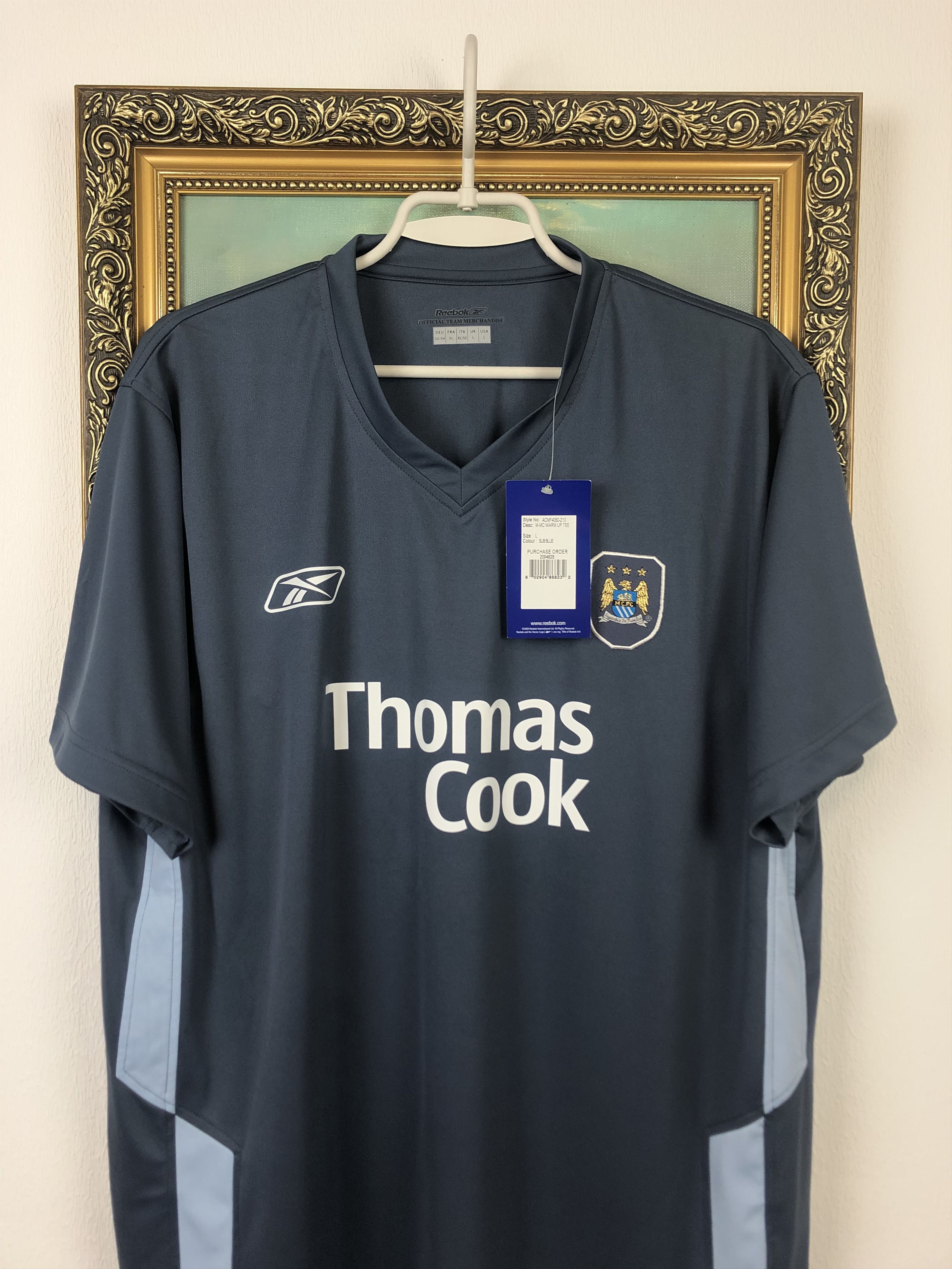 Vintage Manchester City football shirt 2005 Soccer Jersey Rare Size US L / EU 52-54 / 3 - 2 Thumbnail