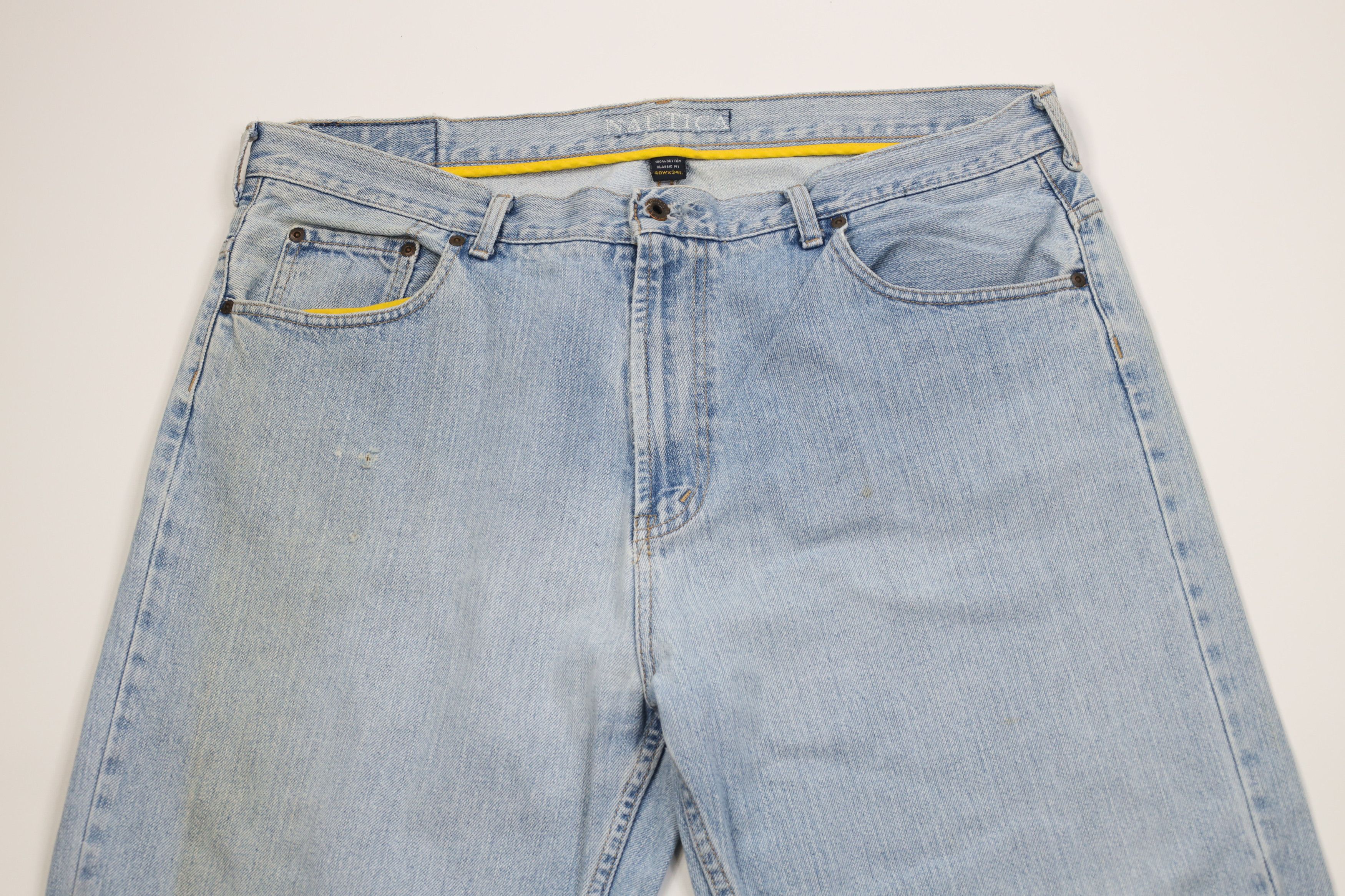 Nautica Vintage 90s Nautica Classic Fit Wide Leg Denim Jeans Blue Size US 40 / EU 56 - 2 Thumbnail