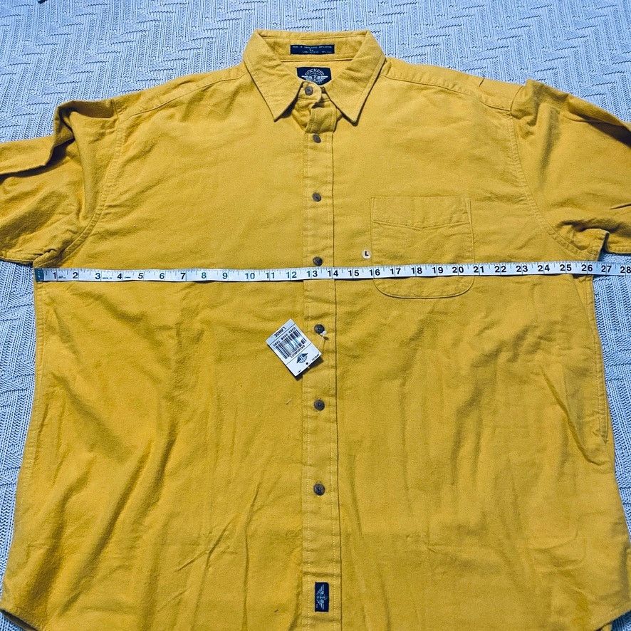 Dockers Vintage Dockers yellow flannel work shirt NWT Size US L / EU 52-54 / 3 - 5 Thumbnail