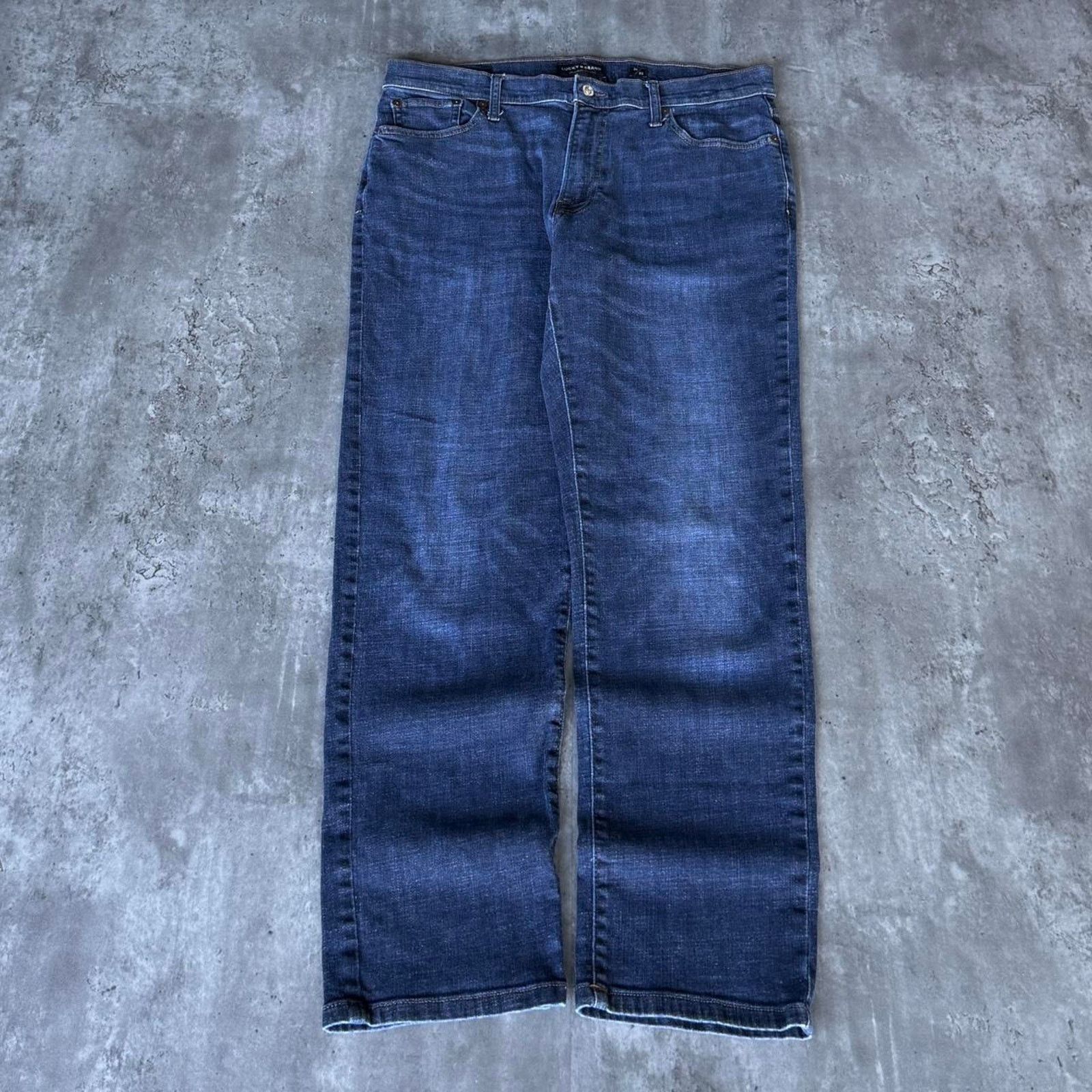Japanese Brand × Lucky Brand × Vintage Vintage Y2K Lucky Brand Baggy Grunge Opium Embroidered Jeans Size US 36 / EU 52 - 2 Thumbnail
