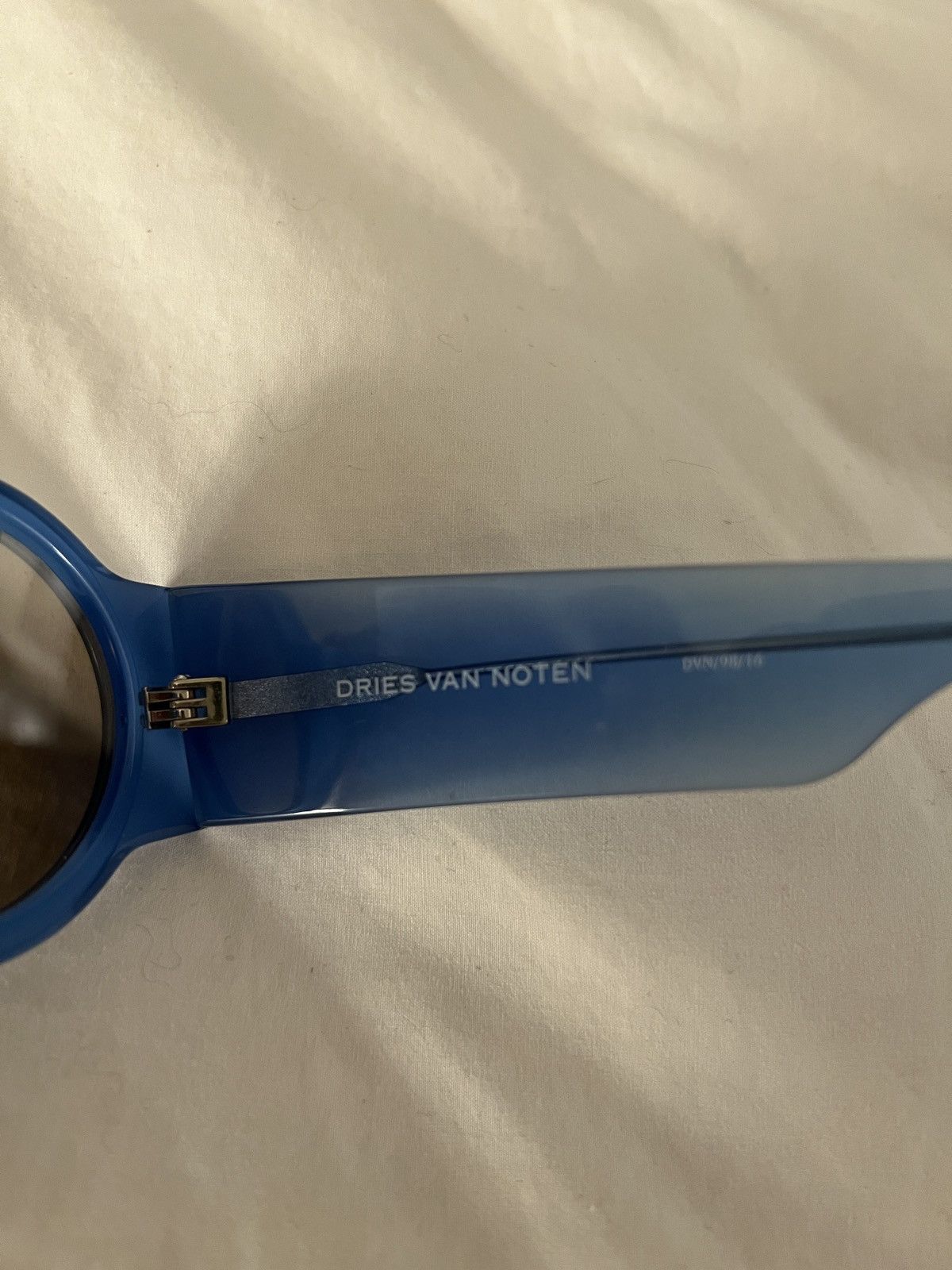 Dries Van Noten × Linda Farrow Round Sunglasses Dries Can Noten x Linda Farrow Size ONE SIZE - 3 Thumbnail