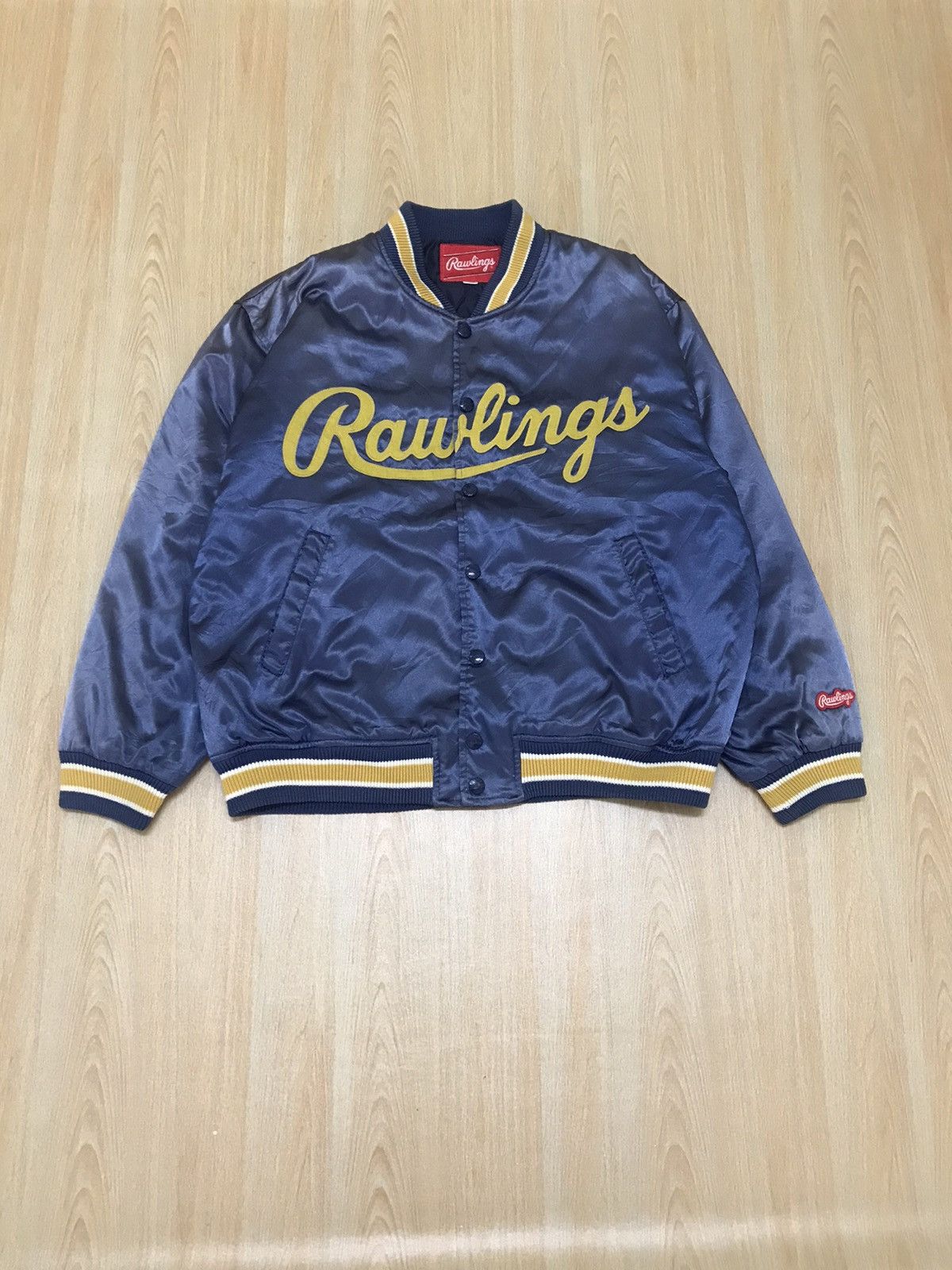 Vintage Vintage Baseball Rawlings St. Louis USA Varsity Jacket Size US L / EU 52-54 / 3 - 3 Thumbnail