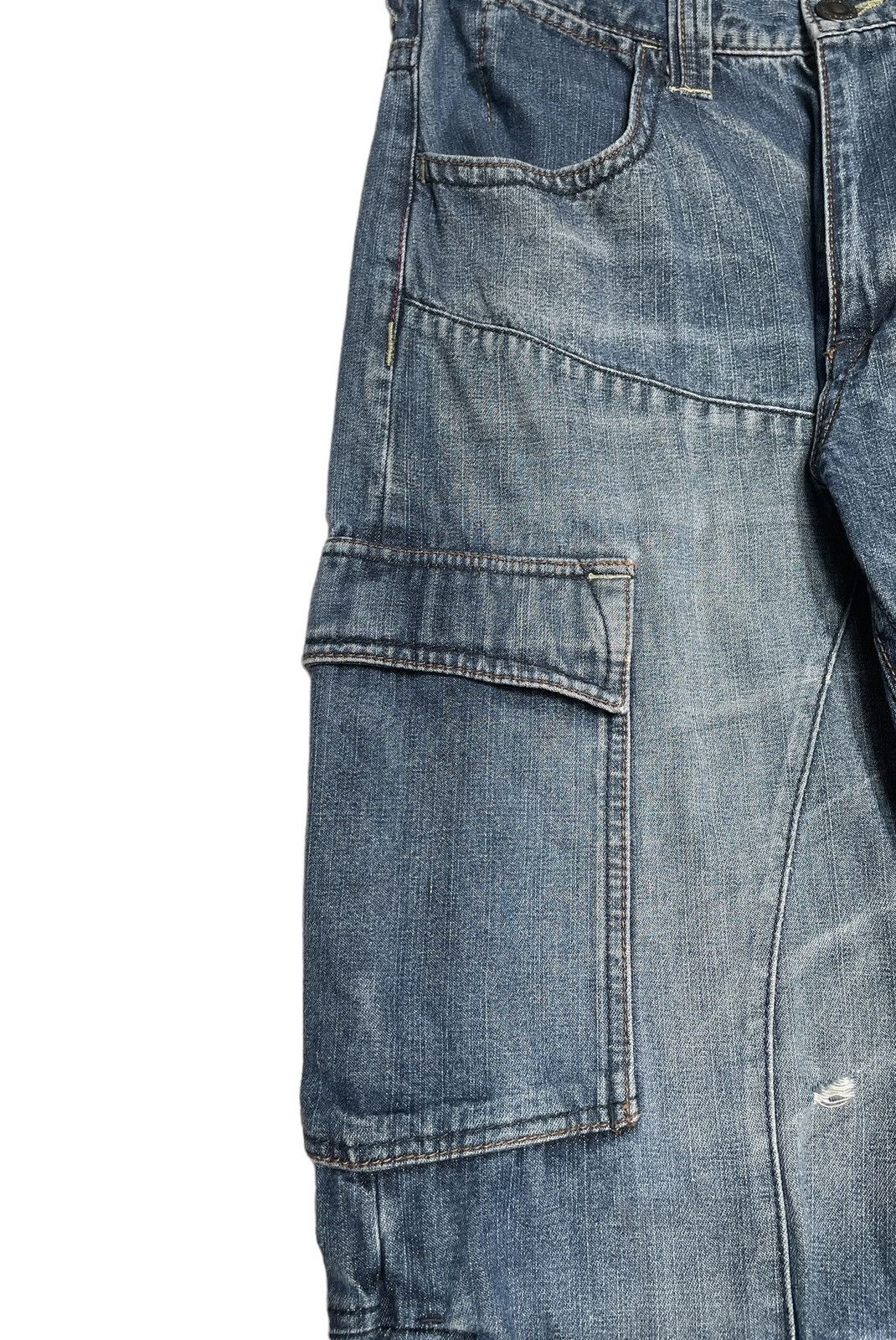 If Six Was Nine × Japanese Brand Rare Design Vintage Brand Double Edge Baggy Jeans 2000s Size US 28 / EU 44 - 7 Thumbnail