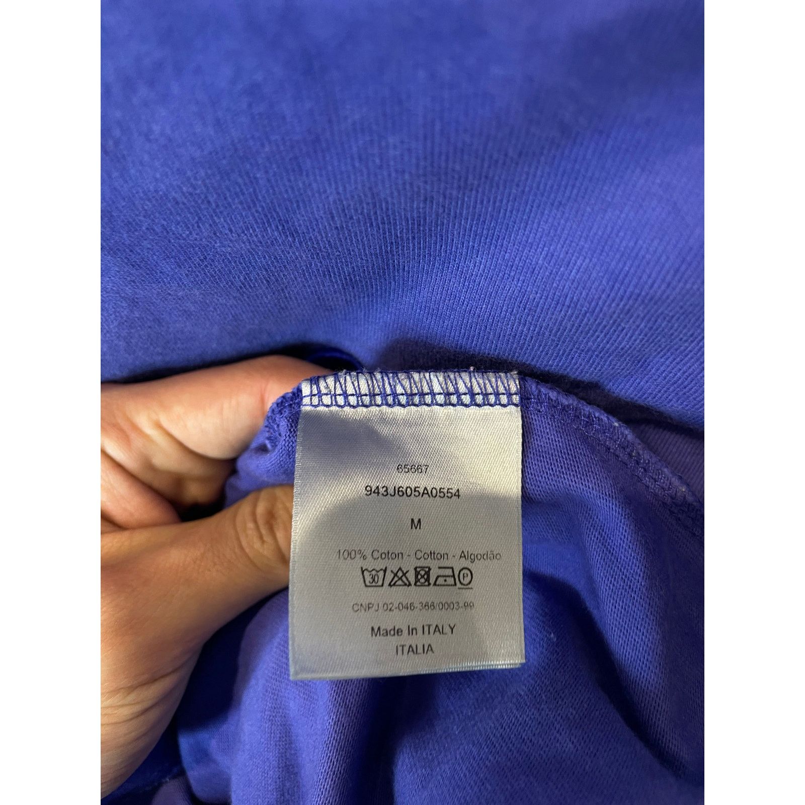 Dior Dior CD Logo Tee Purple Used Medium Size US M / EU 48-50 / 2 - 3 Thumbnail
