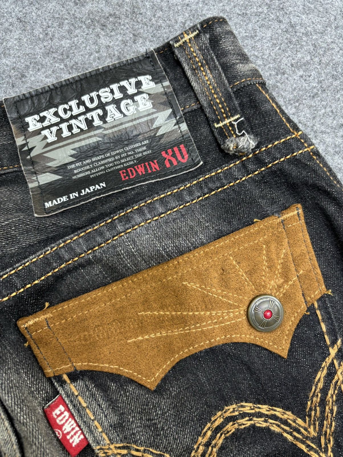 Edwin 💥Raw Fades💥Edwin 423XVS Raw Artisanal Fades Denim F480 Size US 31 - 16 Thumbnail