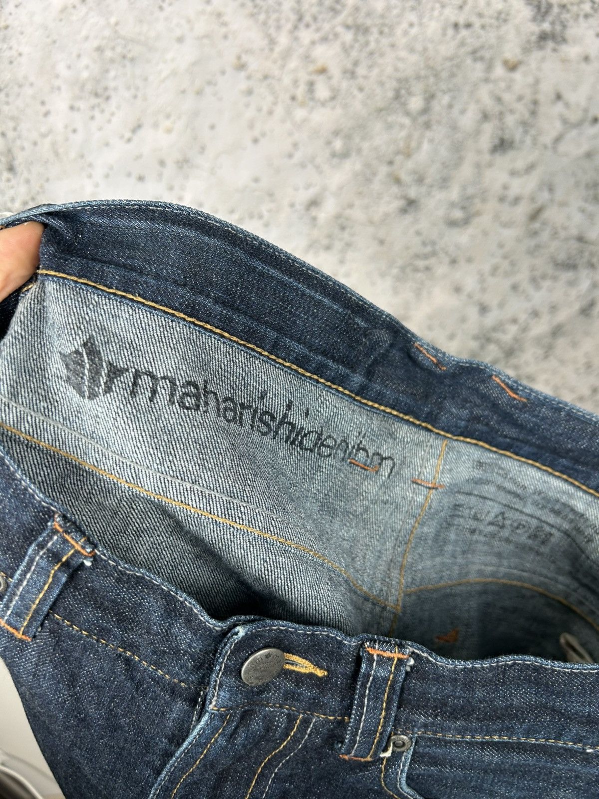 Japanese Brand Maharishi Denim Navy Raw Streetwear Vintage Japanese Grunge Size US 30 / EU 46 - 9 Thumbnail