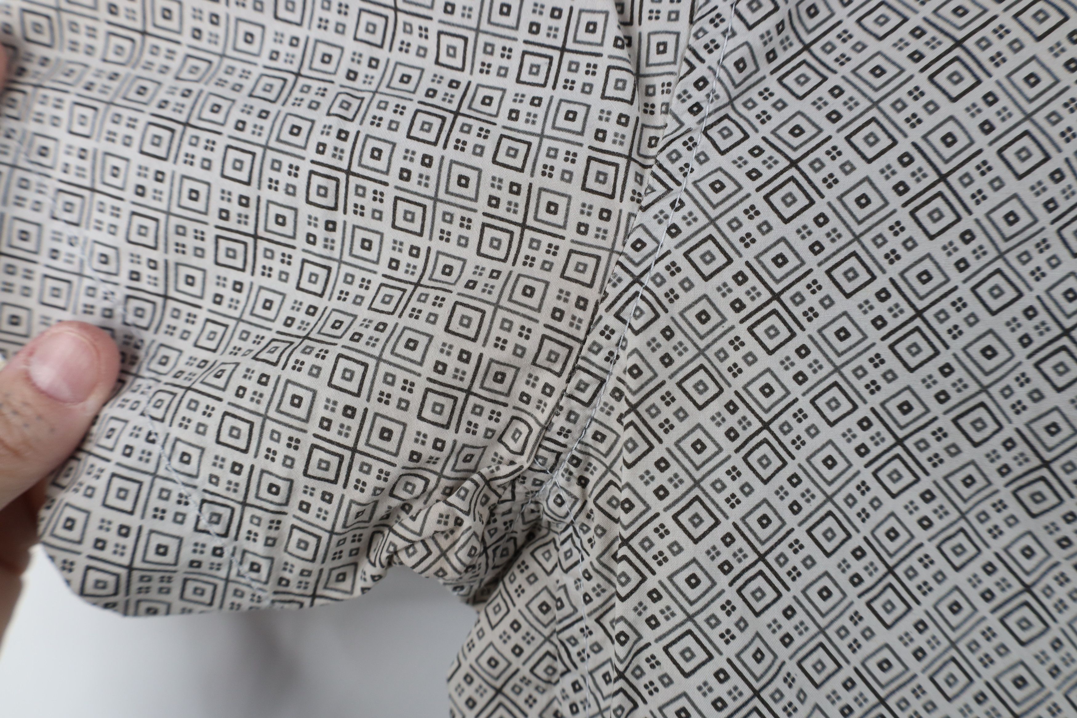 Prana prAna Geometric Diamond Short Sleeve Collared Button Shirt Size US M / EU 48-50 / 2 - 5 Thumbnail