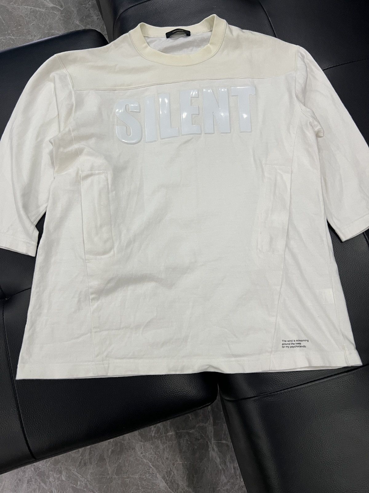 Undercover Undercover SS16 “SILENT / LISTEN” Silicone Print Hockey Tee Size US L / EU 52-54 / 3 - 4 Thumbnail
