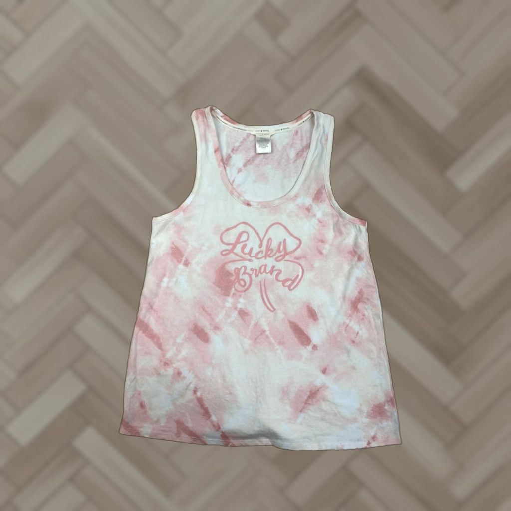 Lucky Brand Lucky Brand Tank Top Womens M Pink Casual Sleeveless Basic Shirt Men? Wait no. Sorry. Size M / US 6-8 / IT 42-44 - 1 Thumbnail