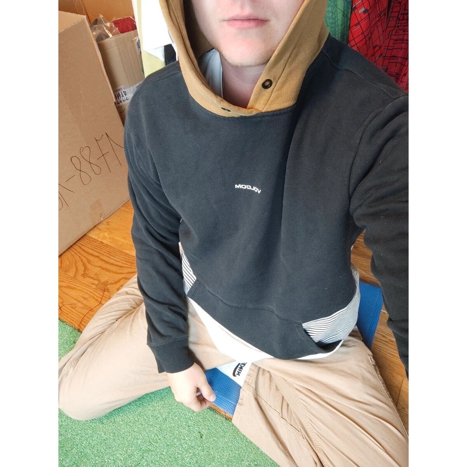 Volcom Volcom Hoodie Mens Large Pullover Multi Colorblock Outdoors Size US L / EU 52-54 / 3 - 4 Thumbnail