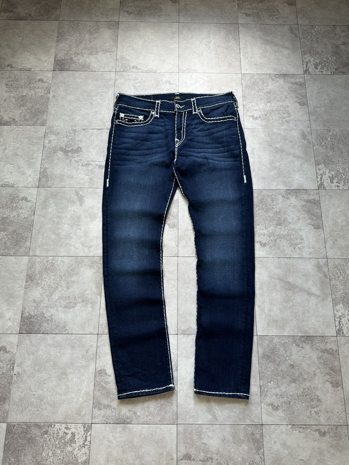 True Religion × Vintage Vintage True Religion Denim Rocco Relaxed Skinny Jeans Sz 34 Size US 34 / EU 50 - 1 Thumbnail