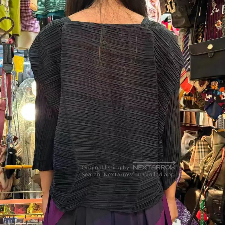 Issey Miyake Issey Miyake Black cardigan stretch top Size L / US 10 / IT 46 - 3 Thumbnail