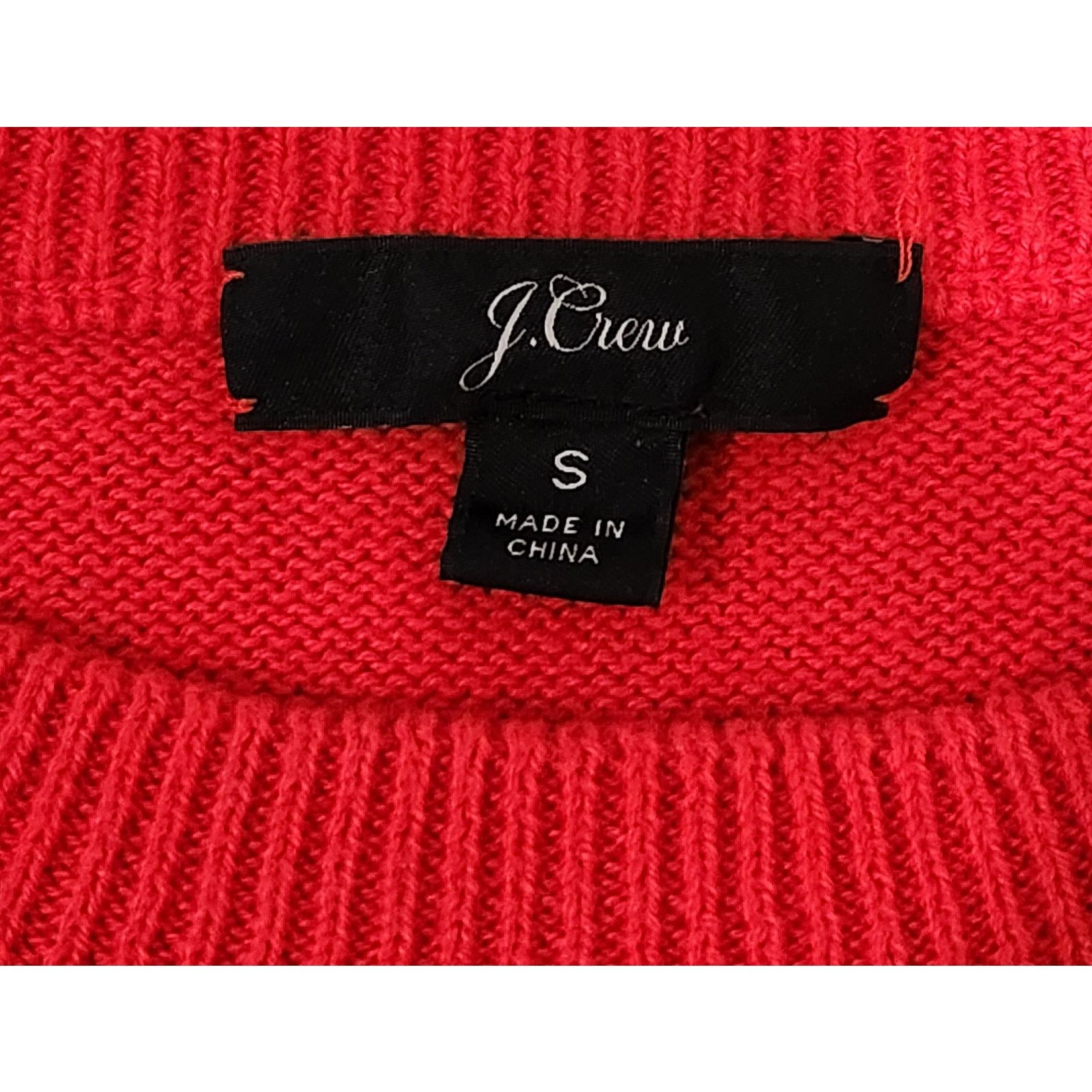 J.Crew J. Crew Red Long Sleeve Ruffled Cuffs Sweater Top Small Size S / US 4 / IT 40 - 5 Thumbnail