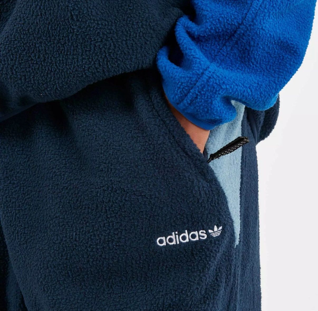 Adidas ADIDAS FLEECE SWEATPANTS MEN’S NAVY BLUE RARE Y2K PANTALONE Size US 35 - 4 Thumbnail