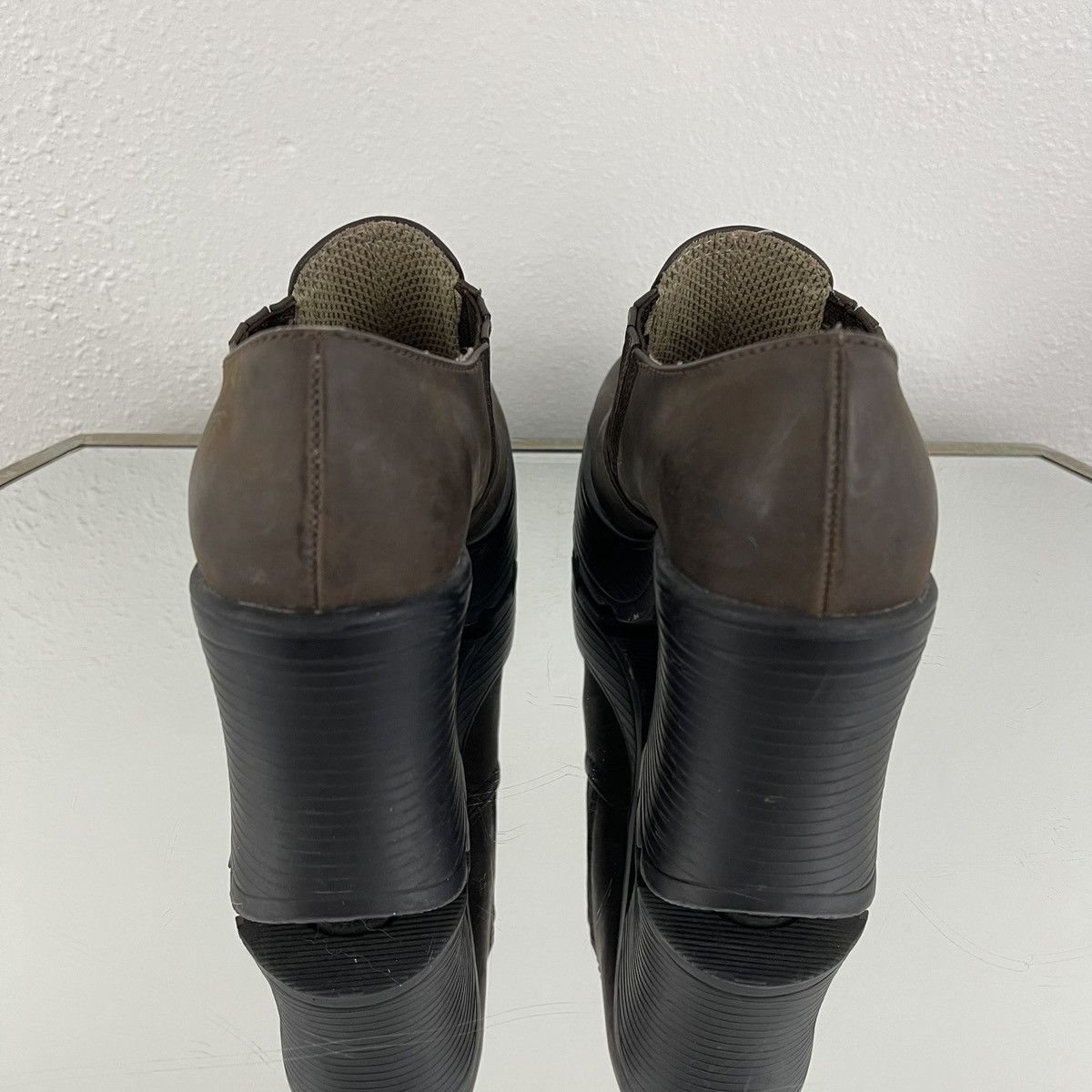 Other LOWER EAST SIDE Vintage Y2K Brown Platform Ankle Boot Size US 7 / IT 37 - 7 Thumbnail