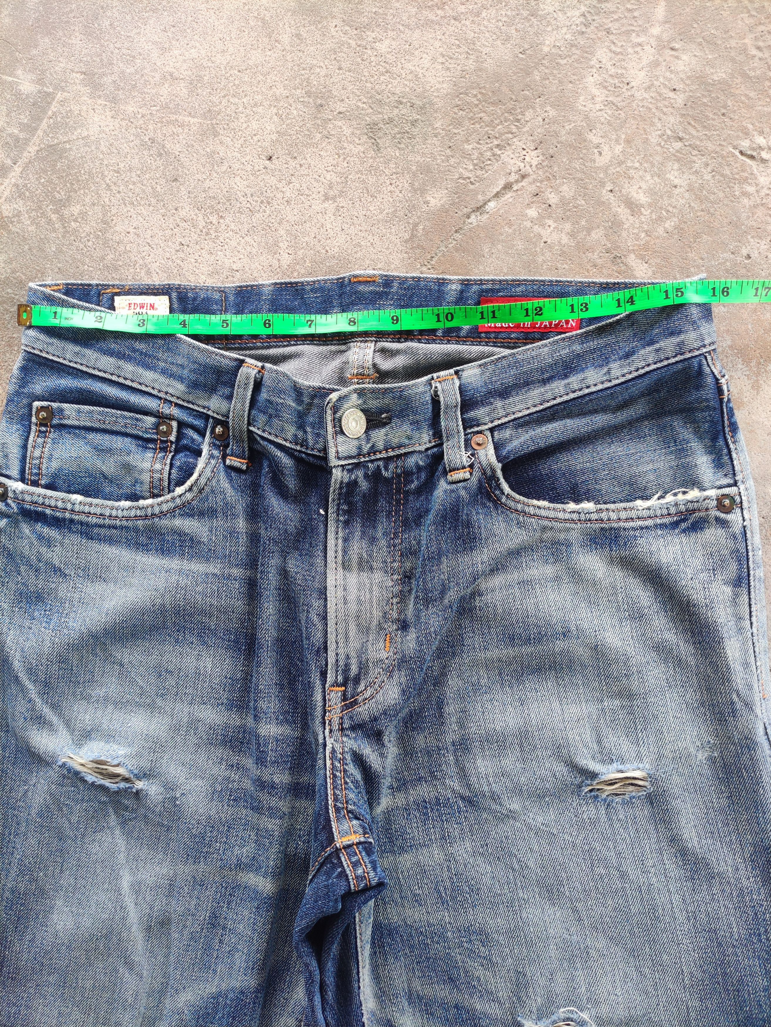 Edwin Vintage Edwin Brand Distressed Faded Denim Pants Size US 32 / EU 48 - 6 Thumbnail