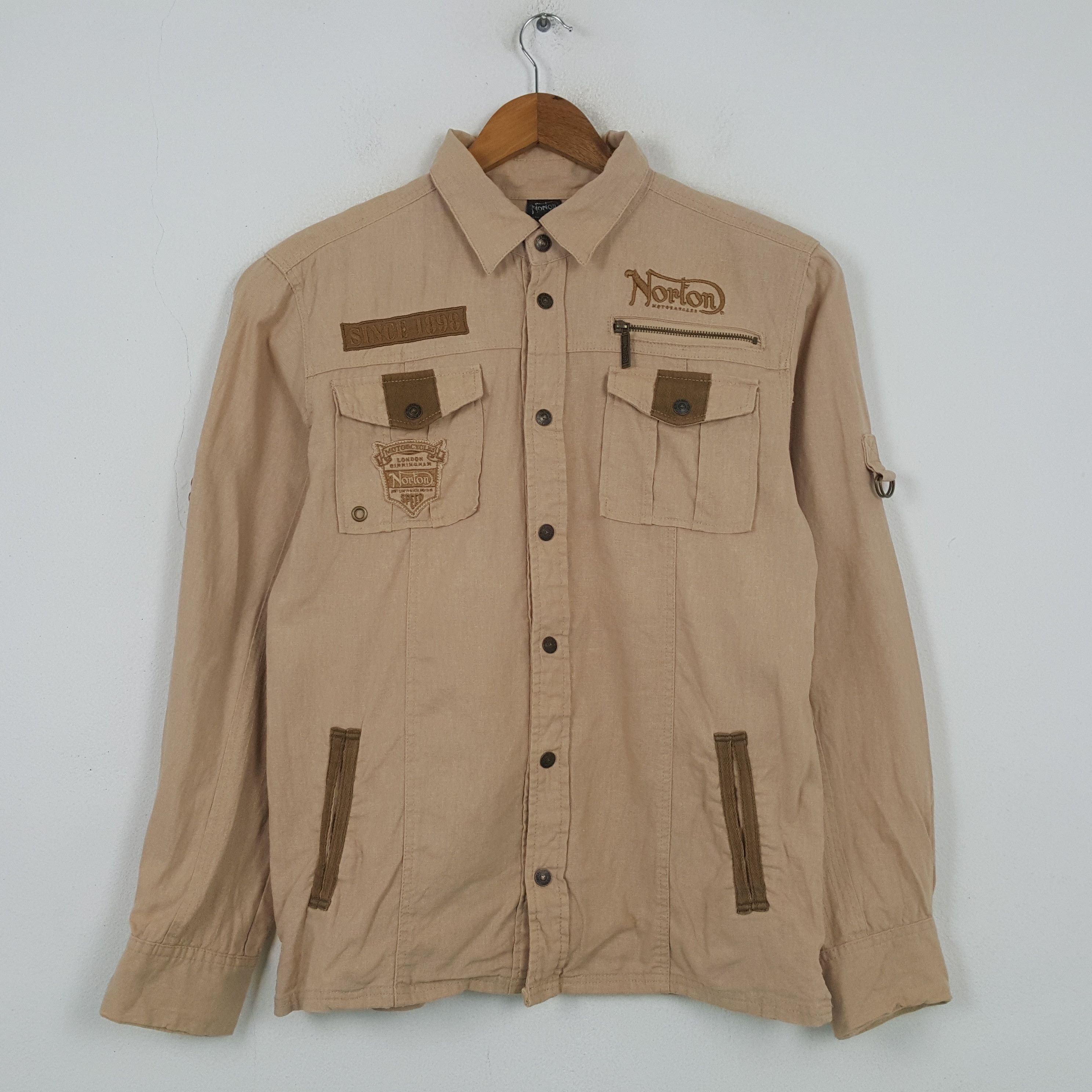 Norton × Vintage Vintage NORTON MOTORCYCLES Racing Style Jacket C293N9 Size US M / EU 48-50 / 2 - 3 Thumbnail