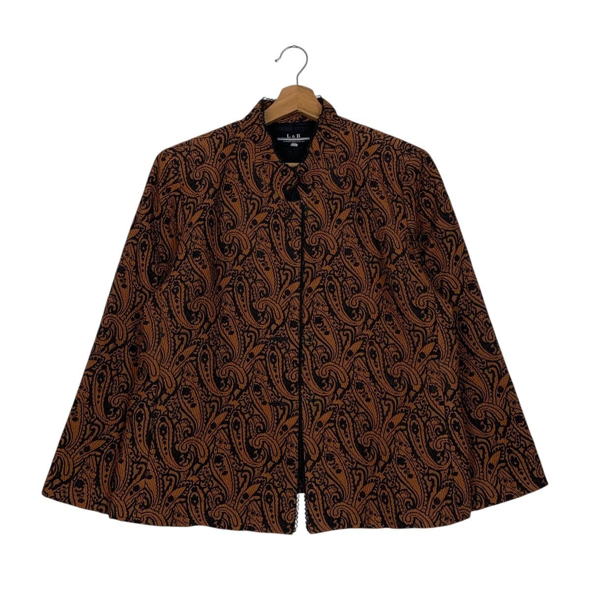 Japanese Brand L & B Abstract Design Women Jacket Size L / US 10 / IT 46 - 1 Thumbnail