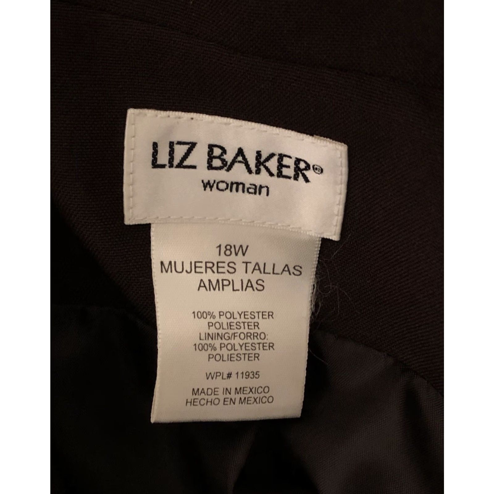 Vintage Liz Baker Blazer Jacket 18W Brown 1 Button Pockets Lined Career Office Work Shirt/Jacket Women 18W Brown Blazer Liz Baker Size XXL / US 16-18 / IT 52-54 - 4 Thumbnail