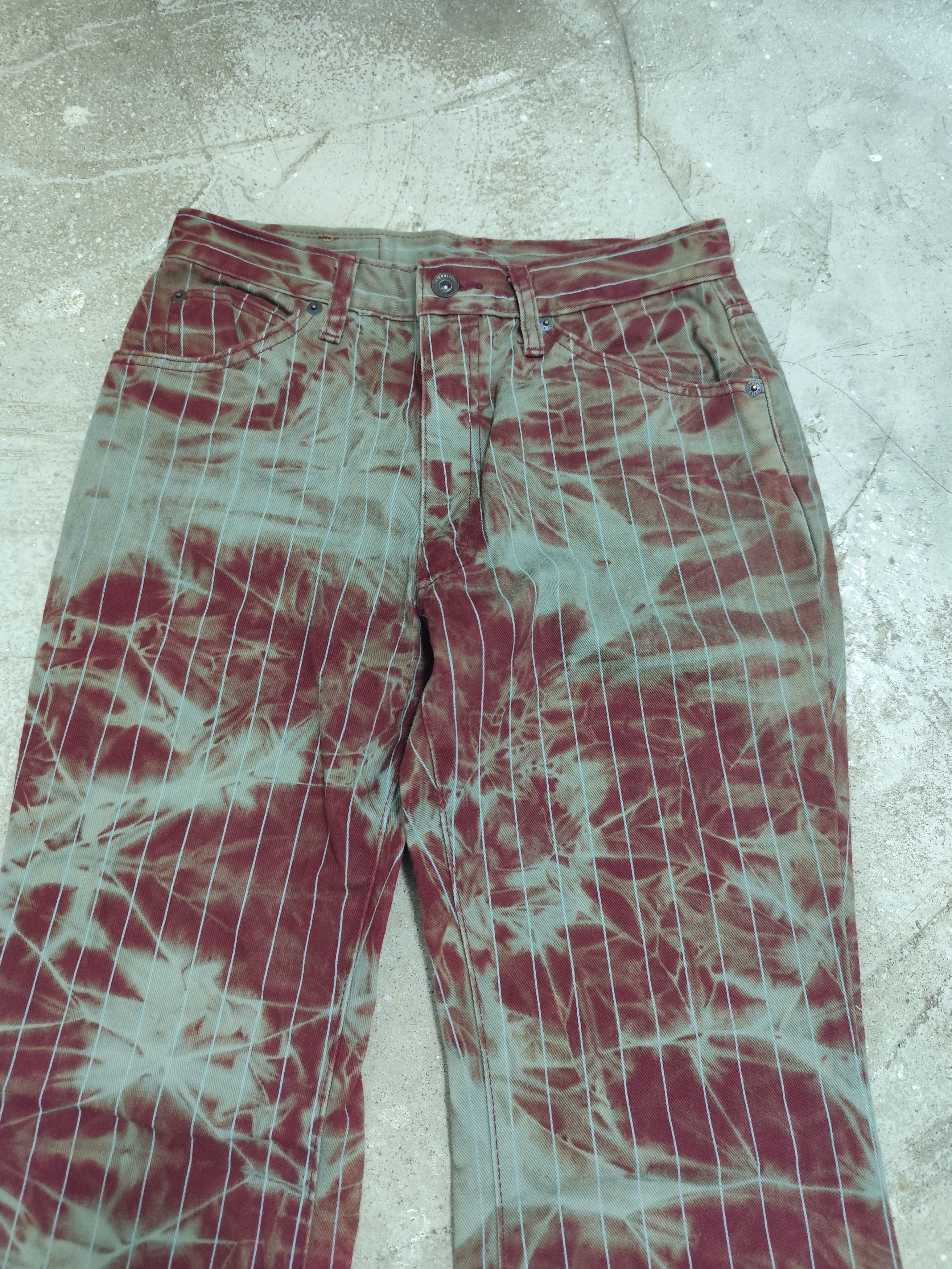 Japanese Brand Ifsixwasnine style Vintage Bison super Flared AOP washed Size US 28 / EU 44 - 4 Thumbnail