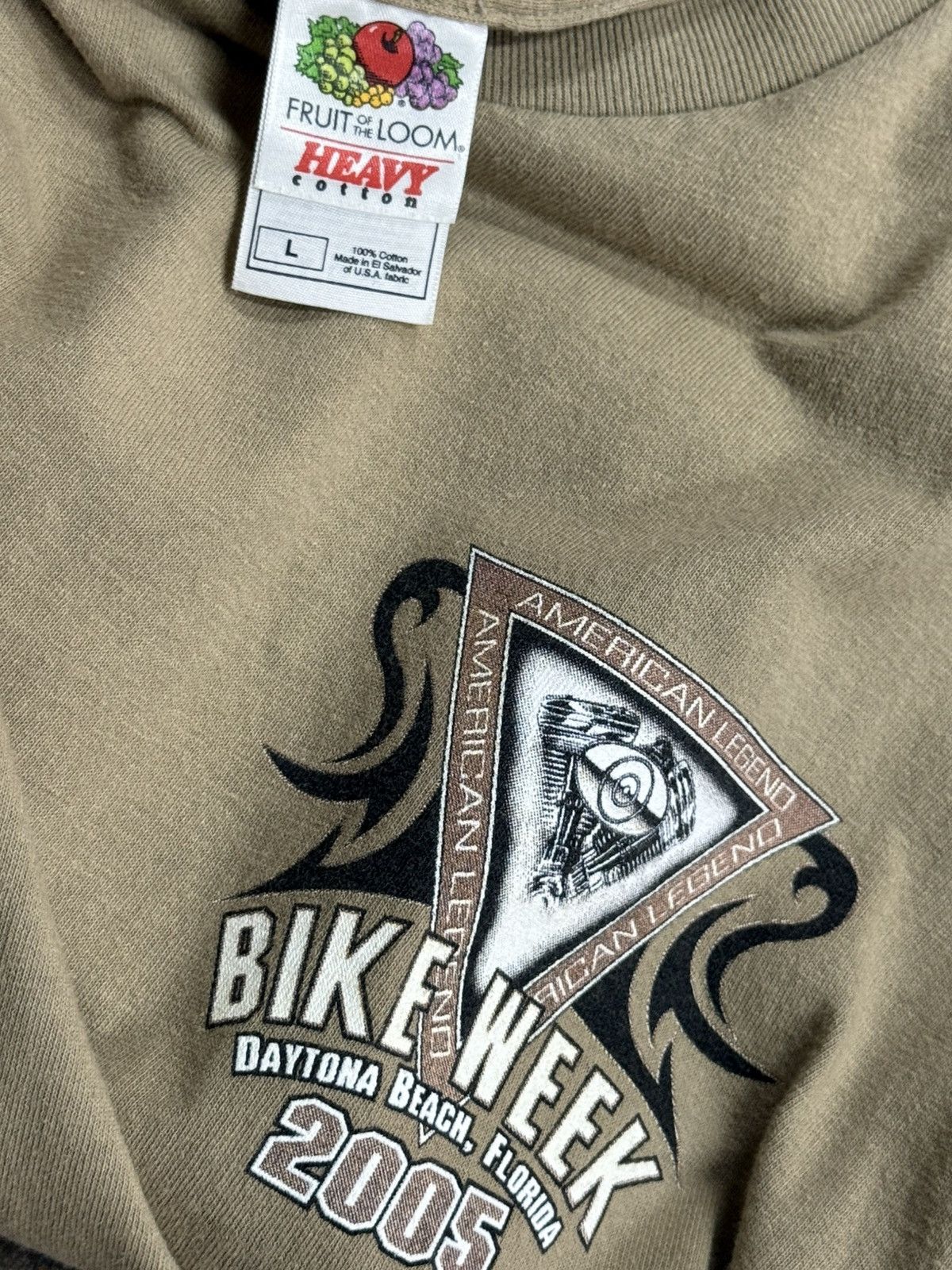 Vintage Tribal Bike Week Daytona 2005 Heavyweight Fruit of Loom Tee Size US L / EU 52-54 / 3 - 5 Thumbnail