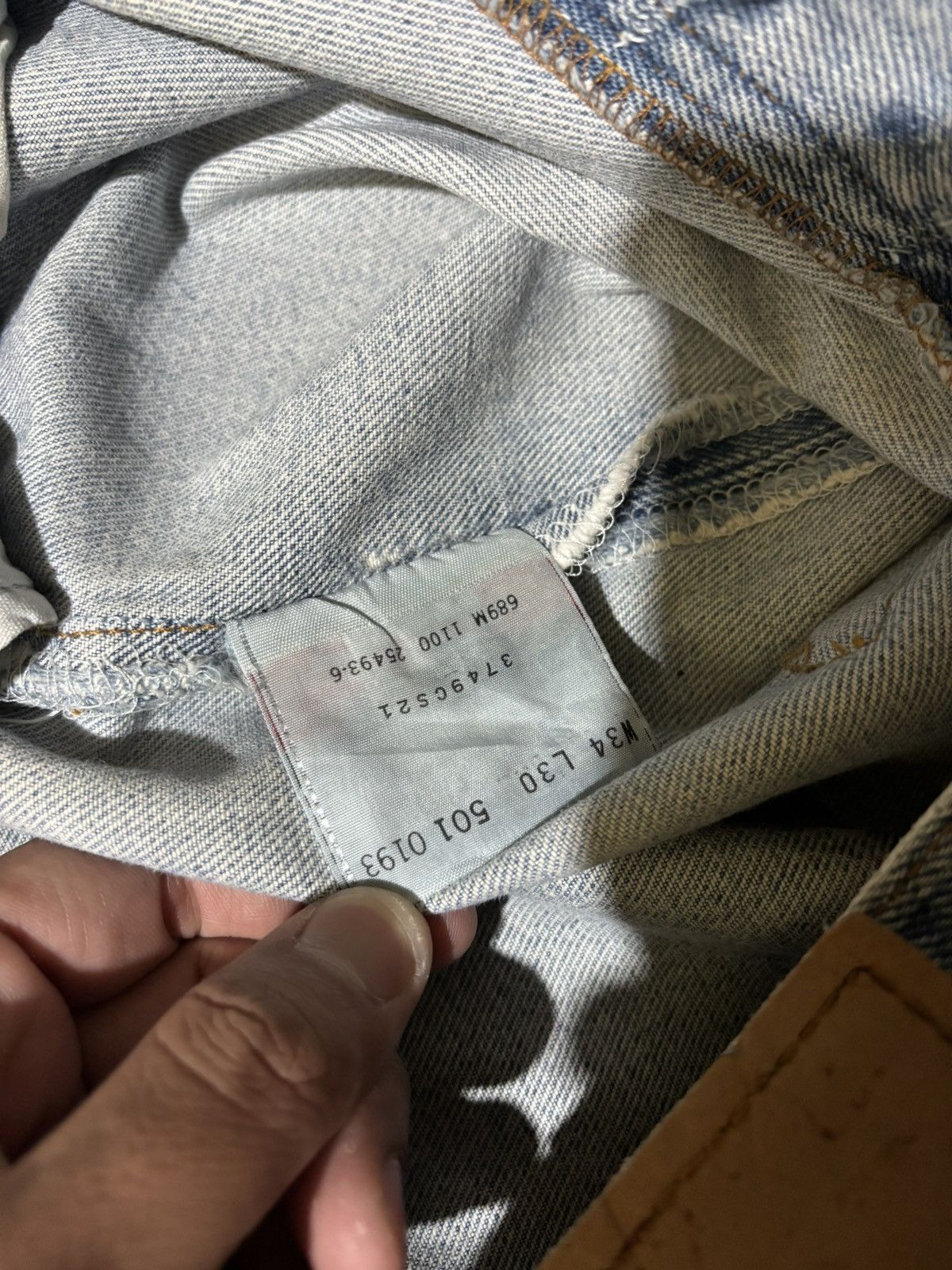 Levi's Vtg 90s Levis 501 Japan Custom Mickey Mouse Splatter Jeans Size US 34 / EU 50 - 12 Thumbnail