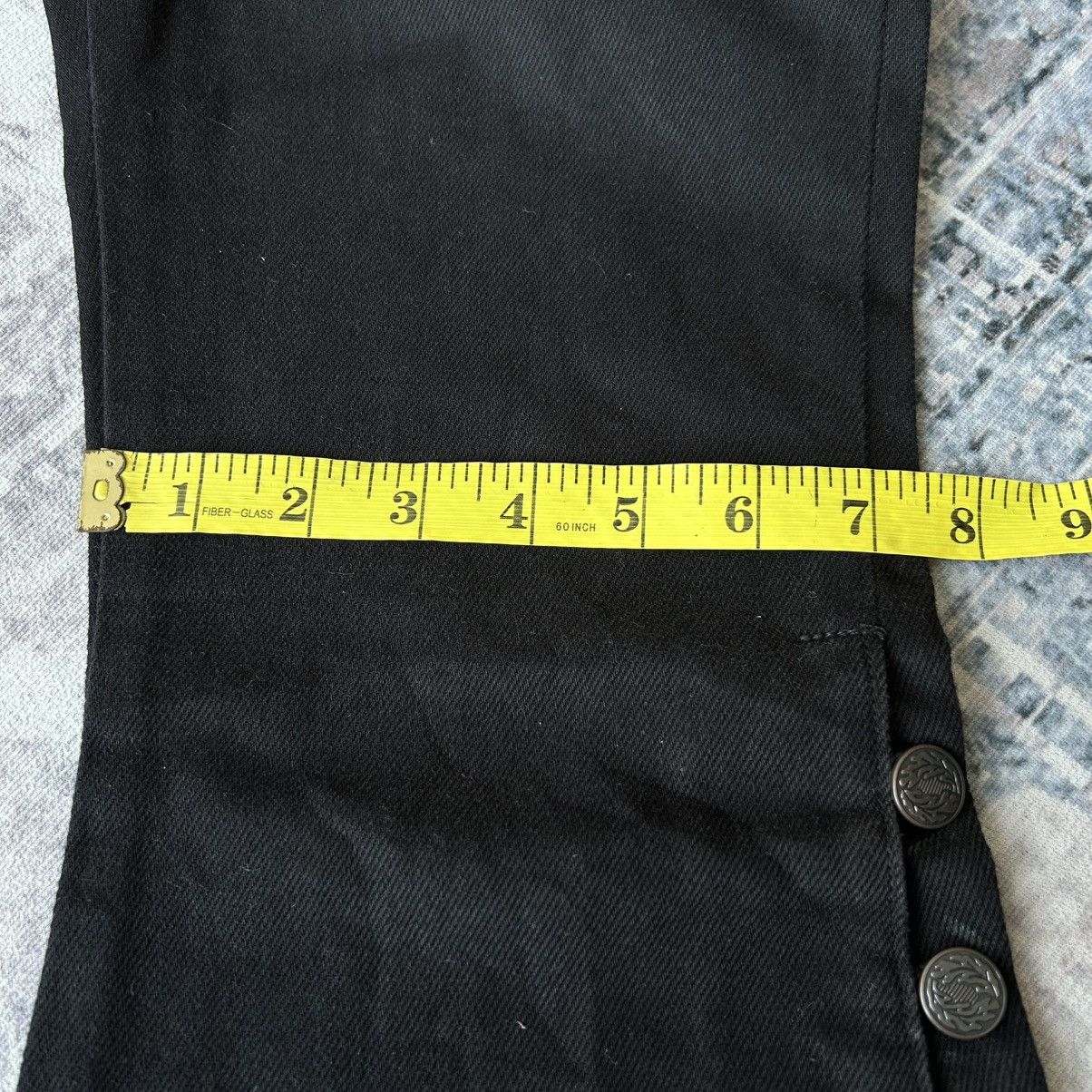 If Six Was Nine Super Flared Button Punk Jeans Size US 28 / EU 44 - 21 Thumbnail