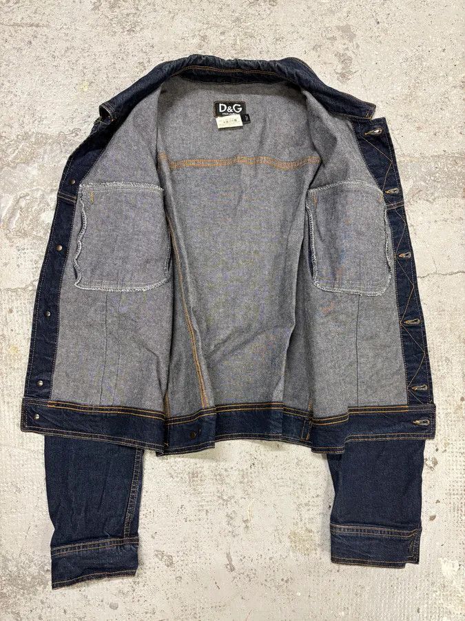 Dolce & Gabbana AW2003 Dolce & Gabbana Blue Cropped Worker Buttoned Denim Jacket Size US M / EU 48-50 / 2 - 5 Thumbnail