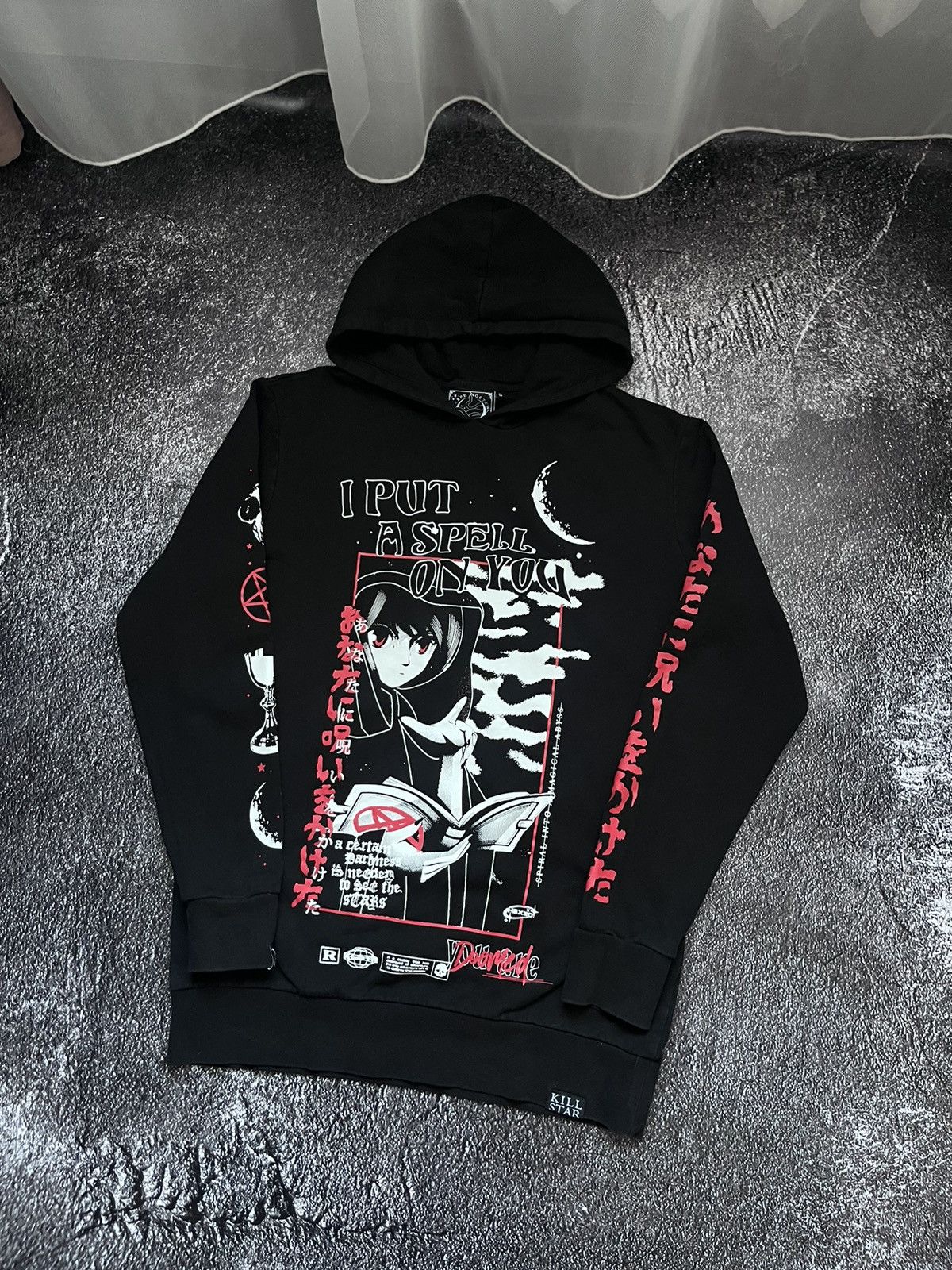 Japanese Brand Killstar You Are Doomed Anima Vintage Hoodie Y2K Black SZ S Size US S / EU 44-46 / 1 - 3 Thumbnail