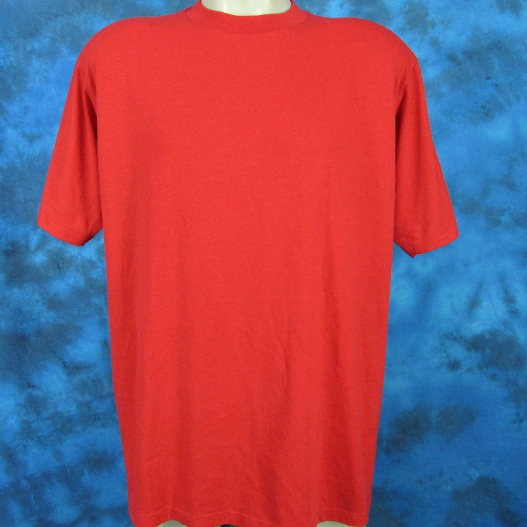 Jerzees VINTAGE Jerzees T-Shirt Mens M Red 80s 90s Jersey Knit Cotton Blend Short Sleeve Crew Neck 50/50 Size US M / EU 48-50 / 2 - 3 Thumbnail