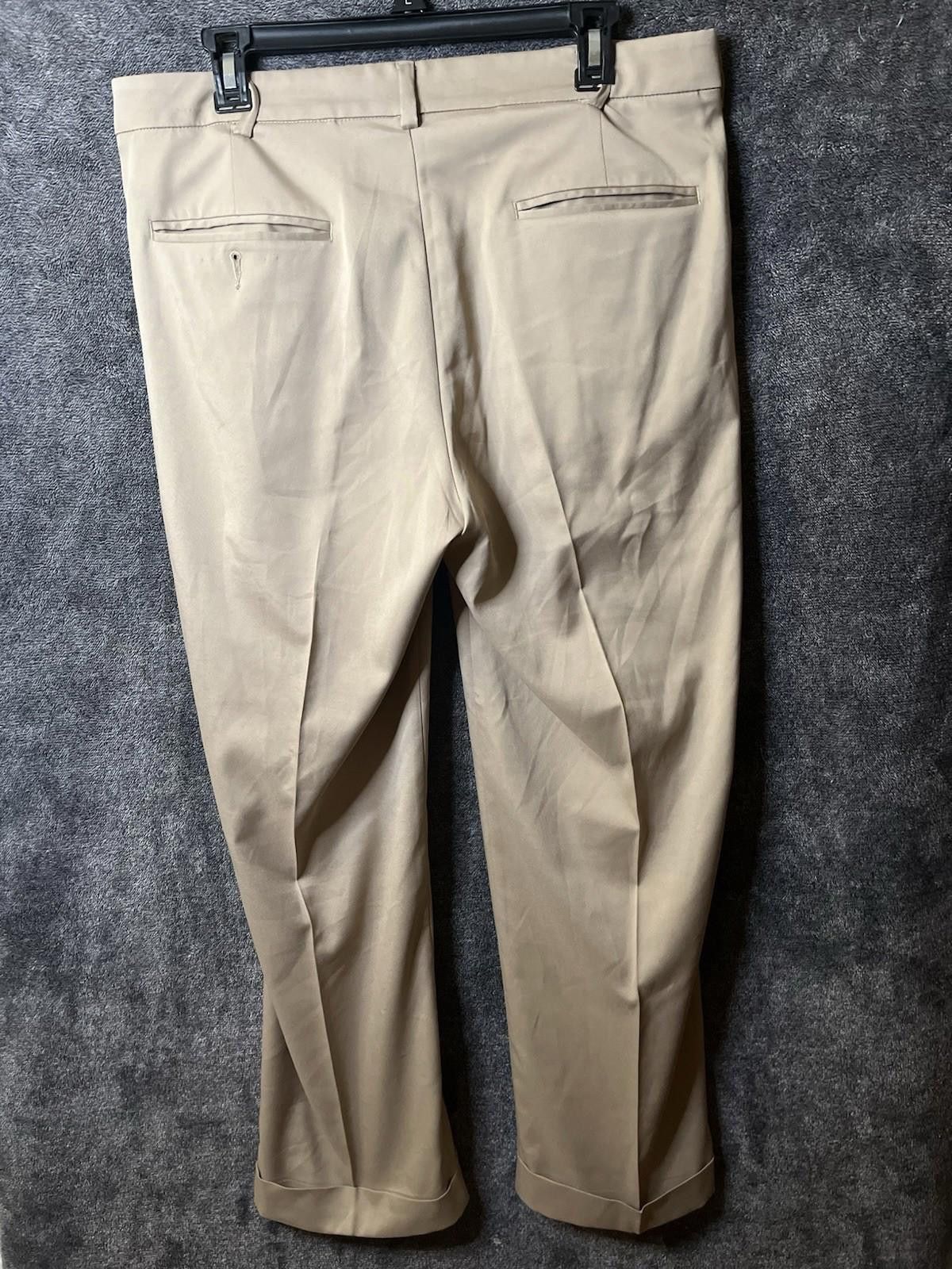 Other ProTour Mens Khaki Golf Pants 34x29 Stretch Waist PGA TOUR Size ONE SIZE - 2 Thumbnail