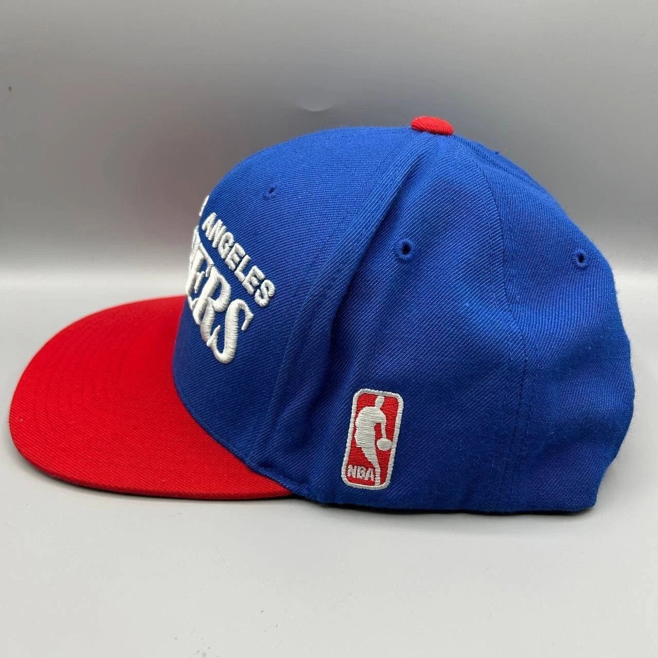 Mitchell & Ness Los Angeles Clippers Hat Men Blue Red Embroidered Snap Back Size ONE SIZE - 8 Thumbnail