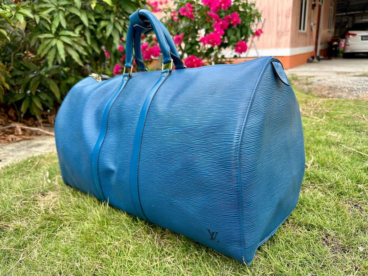 Louis Vuitton Authentic Louis Vuitton Keepall 50 Epi Leather Travel Bag Size ONE SIZE - 3 Thumbnail