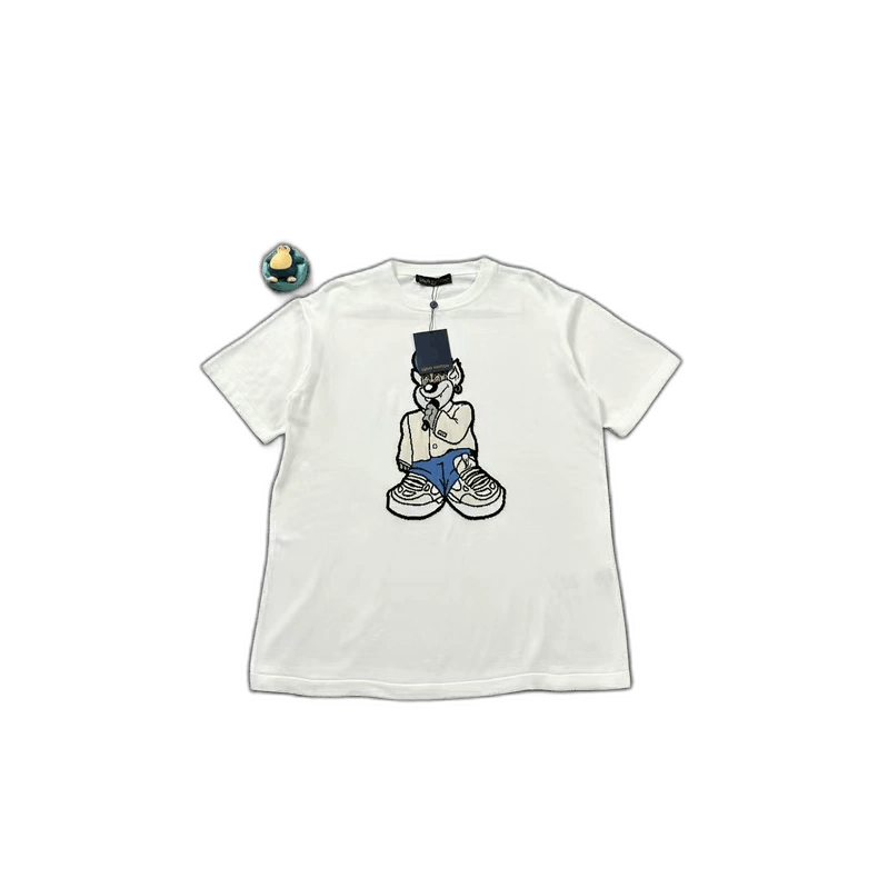 Louis Vuitton LV White Short Sleeve Rap T-shirt Size US XL / EU 56 / 4 - 1 Thumbnail