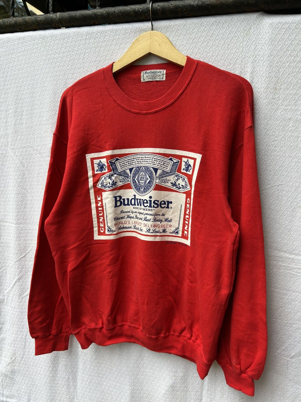 Budweiser × Other × Vintage 2000s Vintage Budweiser King of Beers SweatShirt Size US L / EU 52-54 / 3 - 6 Thumbnail