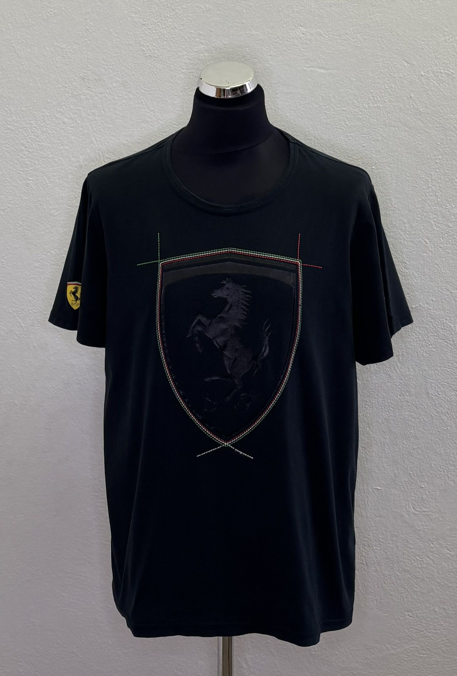 Ferrari × Puma Puma Ferrari Black T-Shirt Big Logo Extra Large Size US XL / EU 56 / 4 - 1 Thumbnail