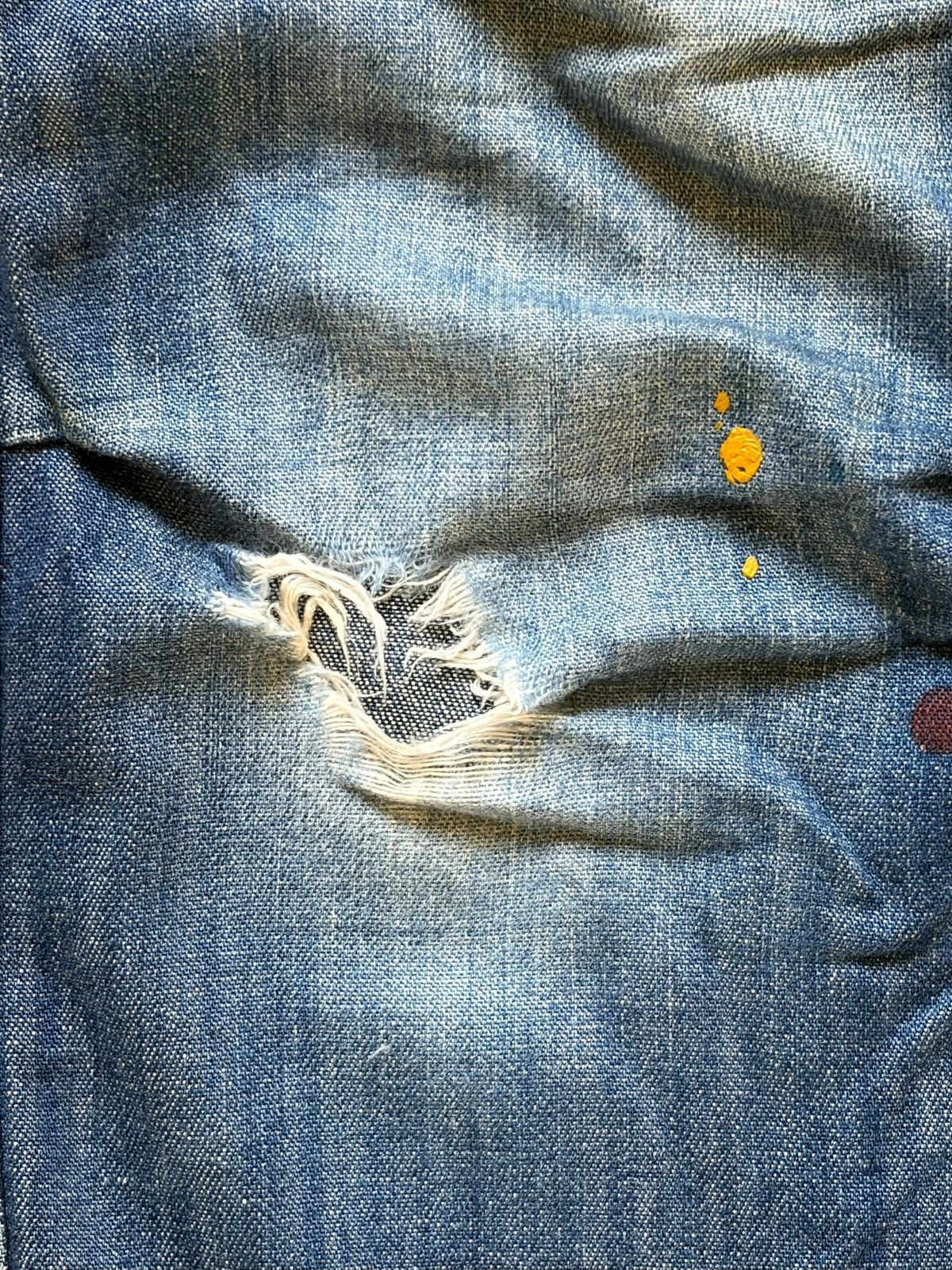 Dsquared2 Vintage Japanese Brand Painted Distressed Jeans Size 30" / US 8 / IT 44 - 3 Thumbnail
