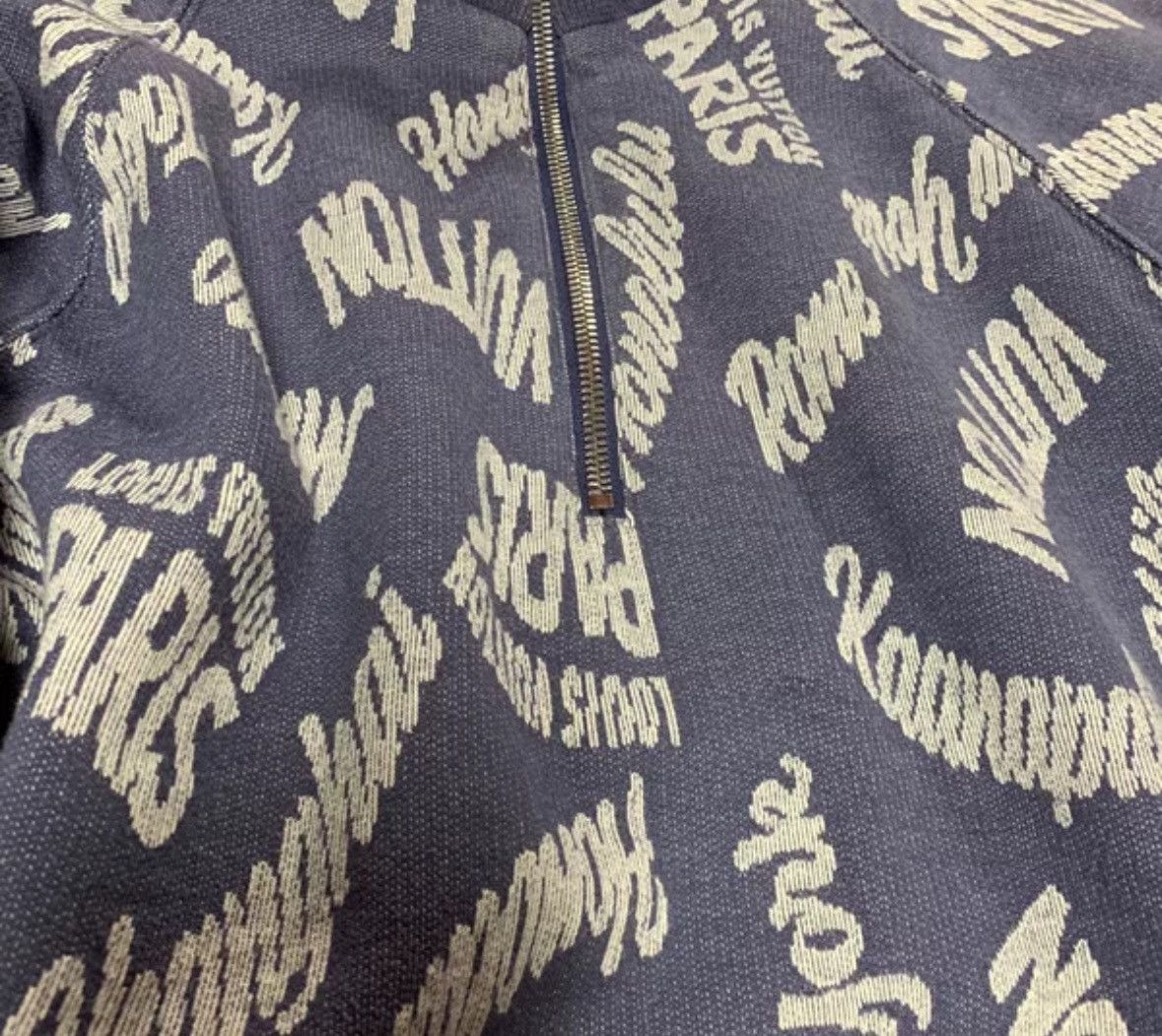 Louis Vuitton Louis Vuitton Full logo half zip hoodie Size US L / EU 52-54 / 3 - 3 Thumbnail
