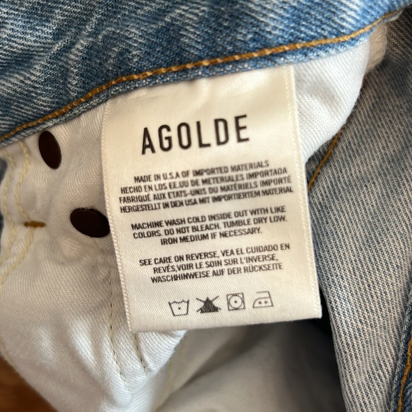 Agolde Agolde Riley High Rise Straight Crop Jeans Size 24" / US 00 / IT 34 - 9 Thumbnail