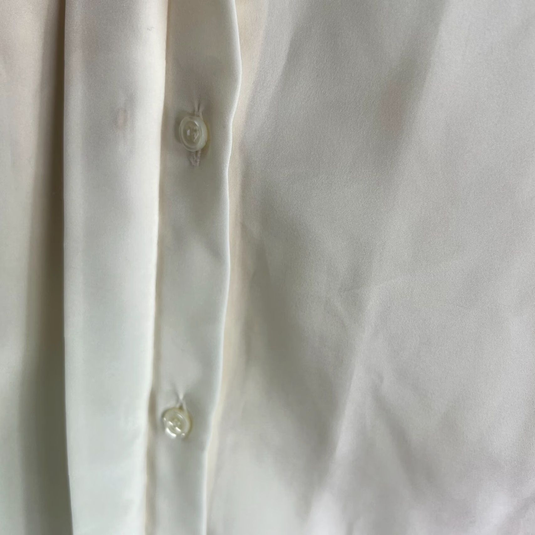 Vintage VINTAGE SUZELLE Blouse Button-Up Ivory Embroidered Chiffon Polyester Balloon Sleeve 6 Suzelle Women Shirt Casual Womens Size M / US 6-8 / IT 42-44 - 5 Thumbnail