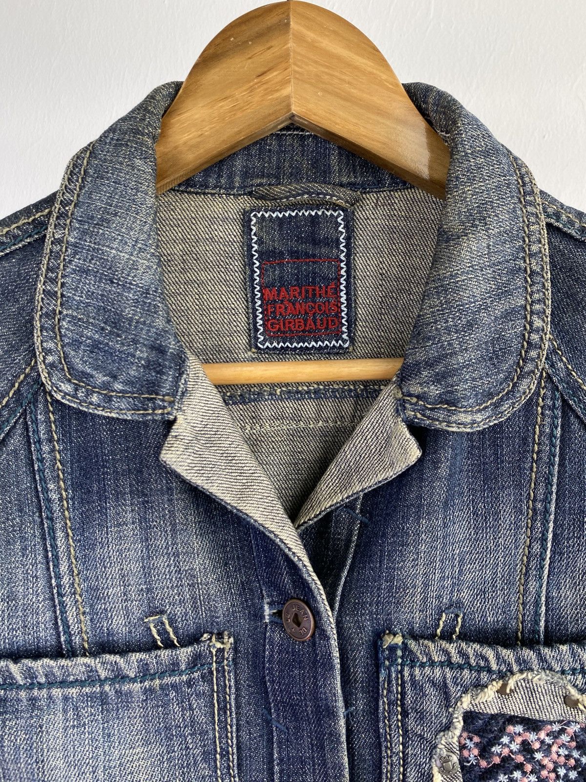 Marithe + Francois Girbaud Marithe + Francois Girbaud 00s Cropped Denim Jacket Size S / US 4 / IT 40 - 10 Thumbnail