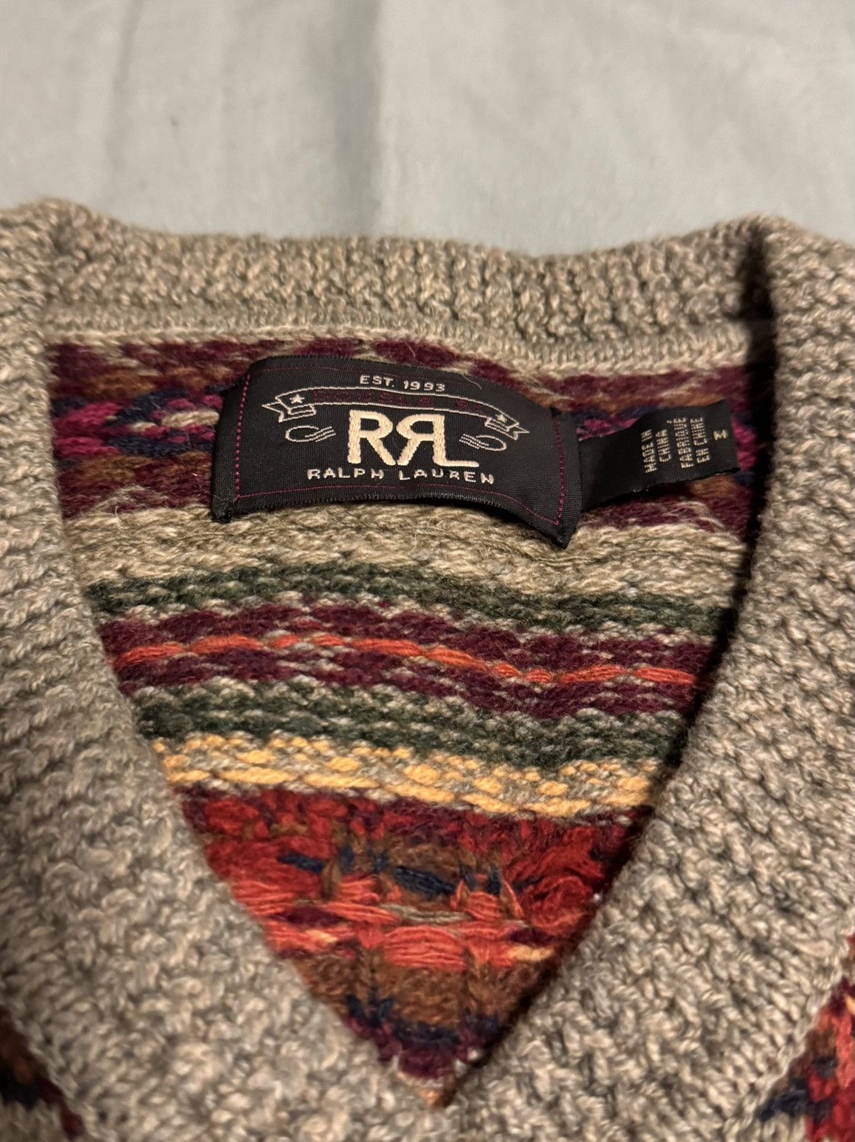 RRL Ralph Lauren Ralph Lauren Size Medium Double RRL Fair Isle Sweater Vest Size US M / EU 48-50 / 2 - 4 Thumbnail