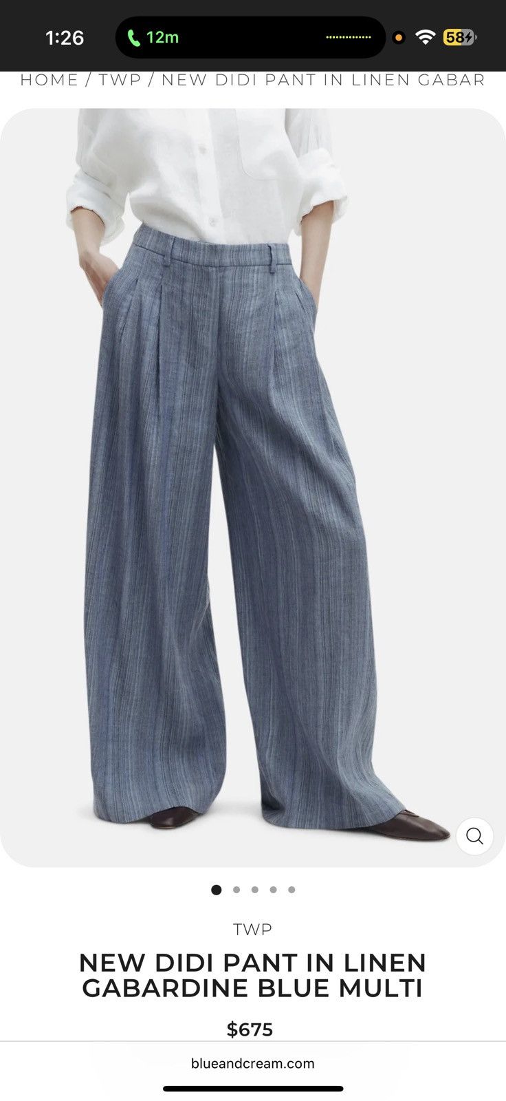 Other Designer TWP Didi Flow Pant Size 27" / US 4 / IT 40 - 3 Thumbnail