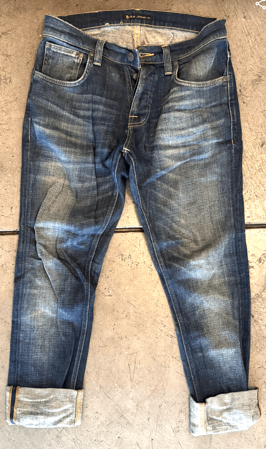 Nudie Jeans Nudie Jeans Button Fly Grim Tim Revelation Blue 30/32 Size US 30 / EU 46 - 1 Thumbnail