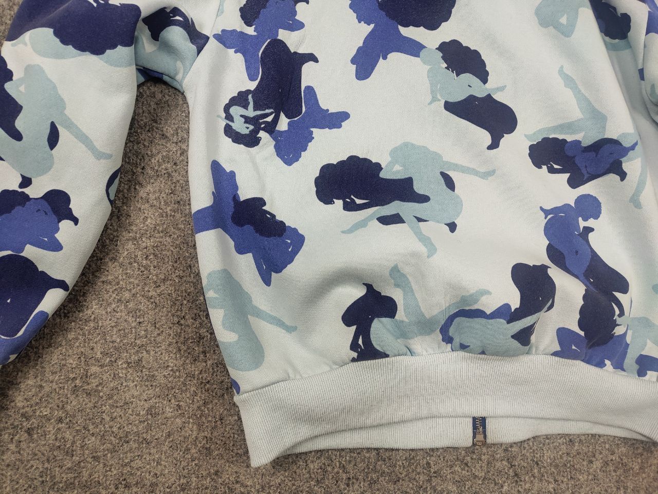 Named Collective Unrealistic Ideals Camo Monogram Zip Hoodie