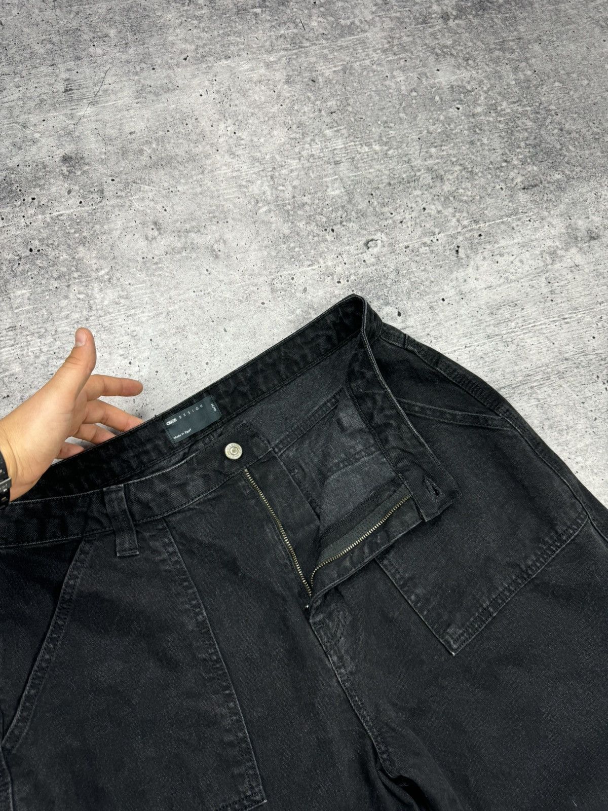 Japanese Brand × Vintage Vintage Asos Baggy Loose Fit Wide Leg Jeans Pants Trousers Size US 32 / EU 48 - 9 Thumbnail