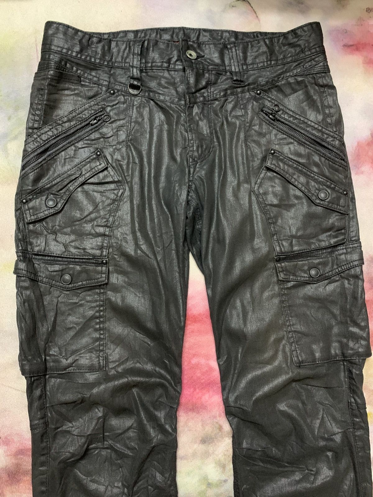 Tornado Mart Japanese Brand Nicole Coated Cargo Apocalypse Cyberpunk Size US 31 - 3 Thumbnail